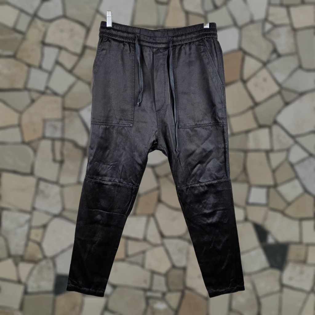 Citizens Of Humanity Citizens Of Humanity Women’s Drawstring Jeans L Black Silky Ankle Pants, Size L Size 36" / US 14 / IT 50 - 1 Thumbnail