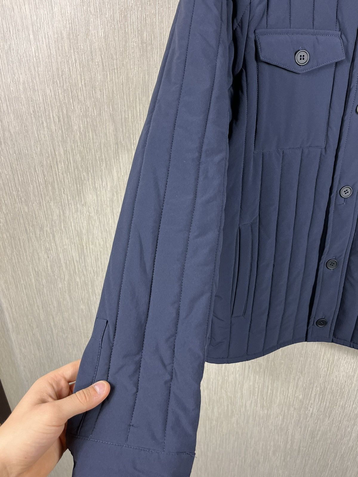 Designer × ECOALF Ecoalf light down jacket button navy puffer recycled nylon Size US M / EU 48-50 / 2 - 11 Thumbnail