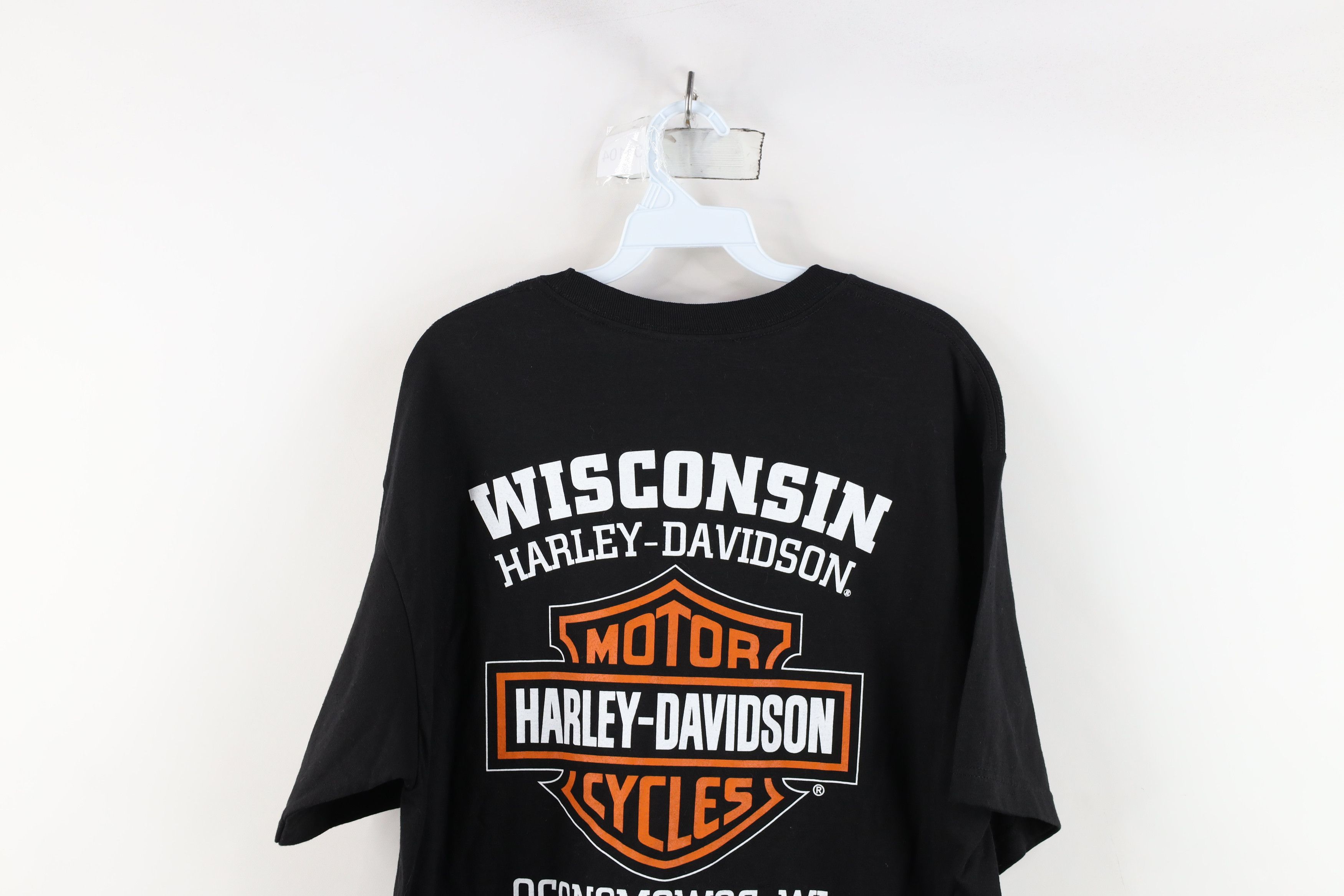 Harley Davidson × Vintage Y2K Harley Davidson Spell Out Big Logo Short Sleeve T-Shirt Size US L / EU 52-54 / 3 - 15 Thumbnail