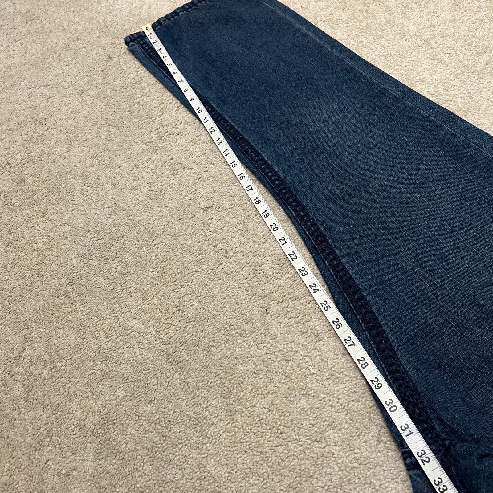 True Religion True Religion Y2K Baggy Skater Embroidered Dark Jeans 40x32 Size US 40 / EU 56 - 5 Thumbnail