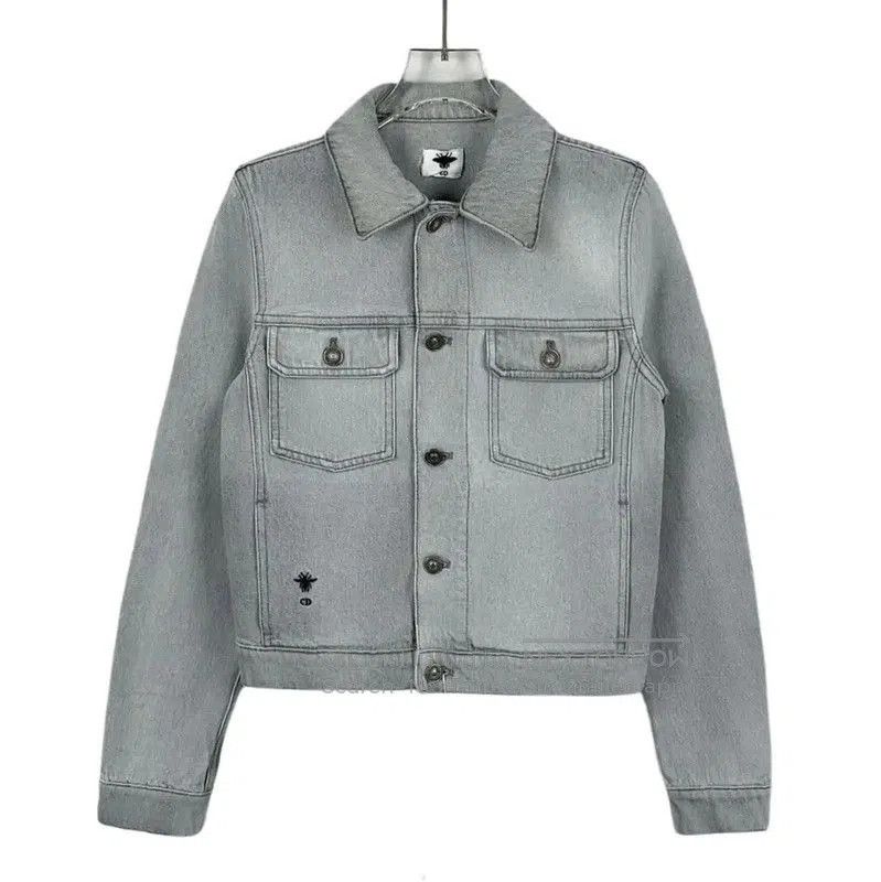 Dior Dior Women’s Gray White Cotton Jacket . Size XXS / US 00 / IT 34 - 1 Thumbnail