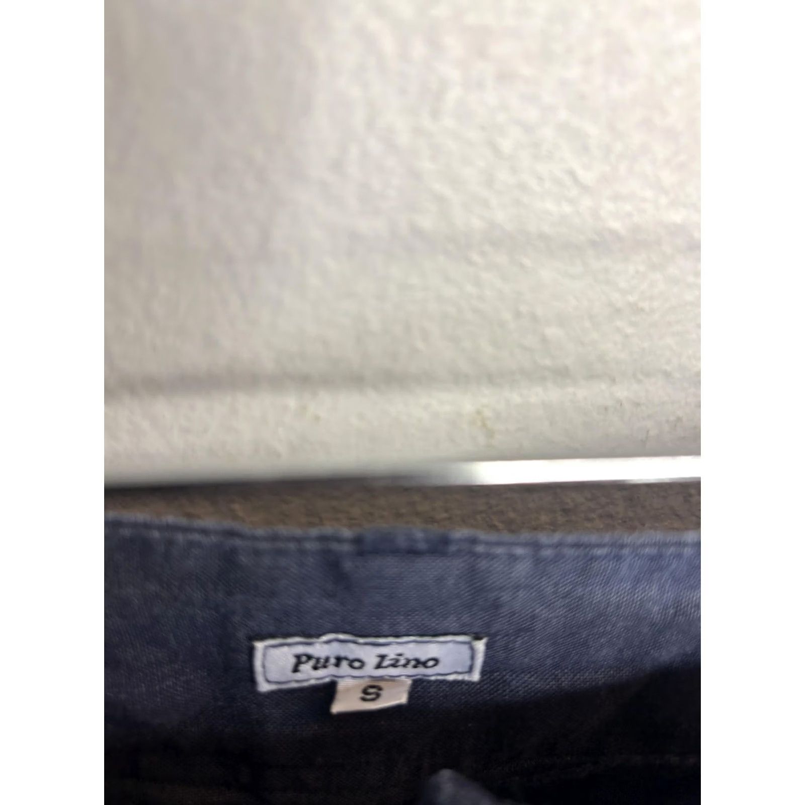 Vintage Puro Lino Pants Womens Small Blue Linen Casual Wide Leg Lightweight Summer Size 28" / US 6 / IT 42 - 4 Thumbnail