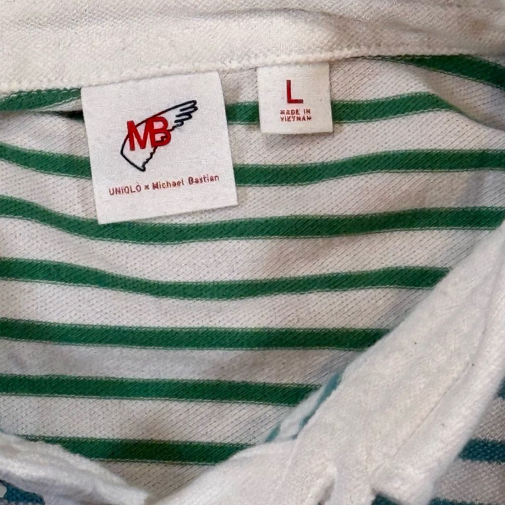 Uniqlo Uniqlo Men’s L Michael Bastian Striped Polo Shirt Size US L / EU 52-54 / 3 - 3 Thumbnail