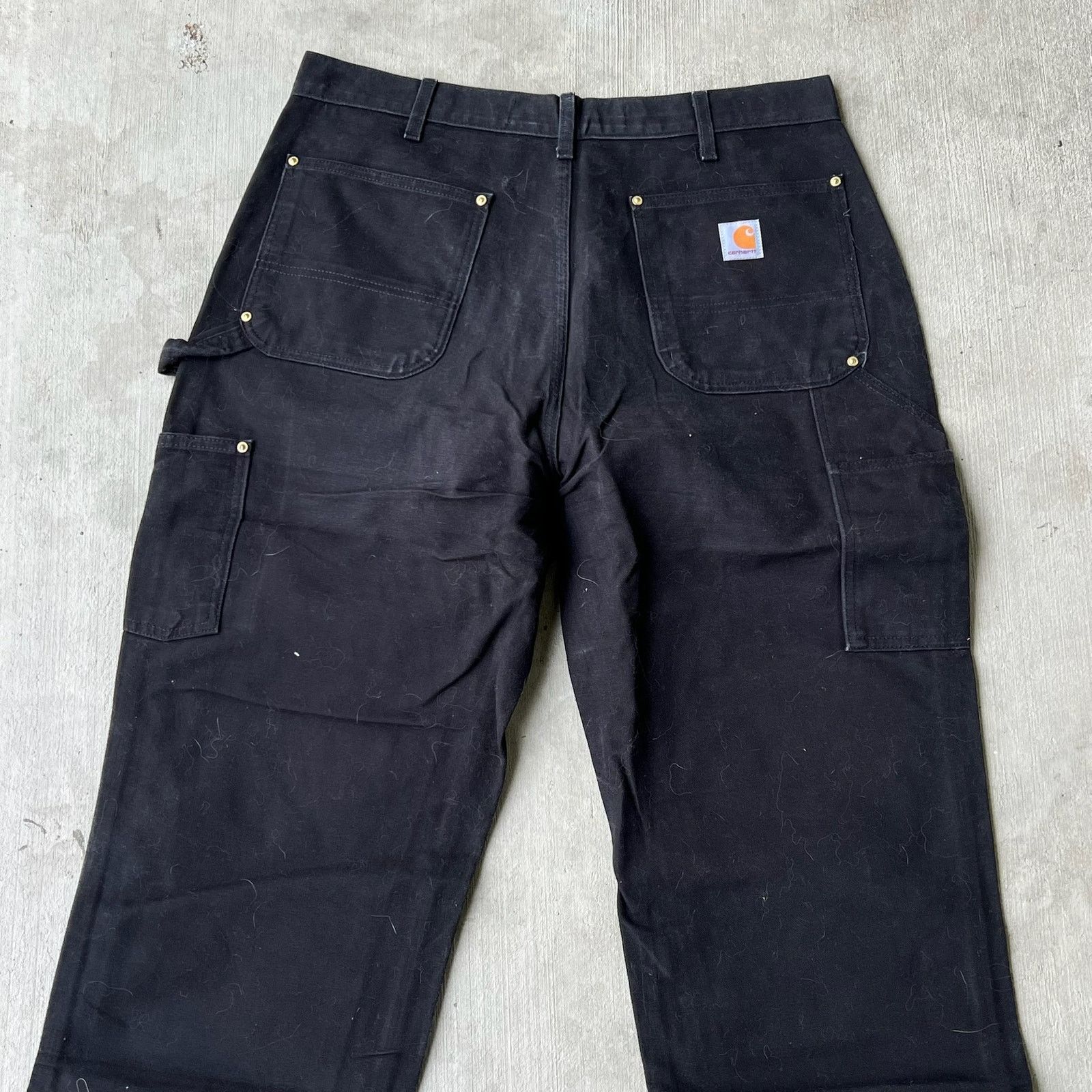 Carhartt × Vintage Carhartt black double knee work wear carpenter pants Size US 35 - 6 Thumbnail