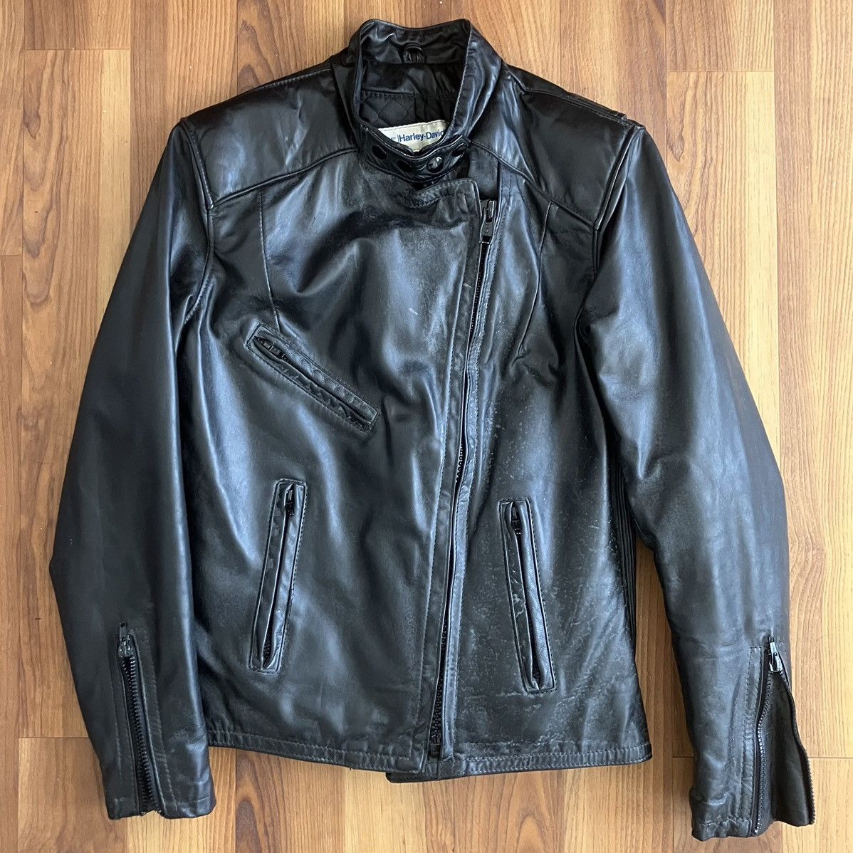 Harley Davidson Harley Davidson AMF 70's Woman motorcycle leather jacket Size XL / US 12-14 / IT 48-50 - 2 Thumbnail