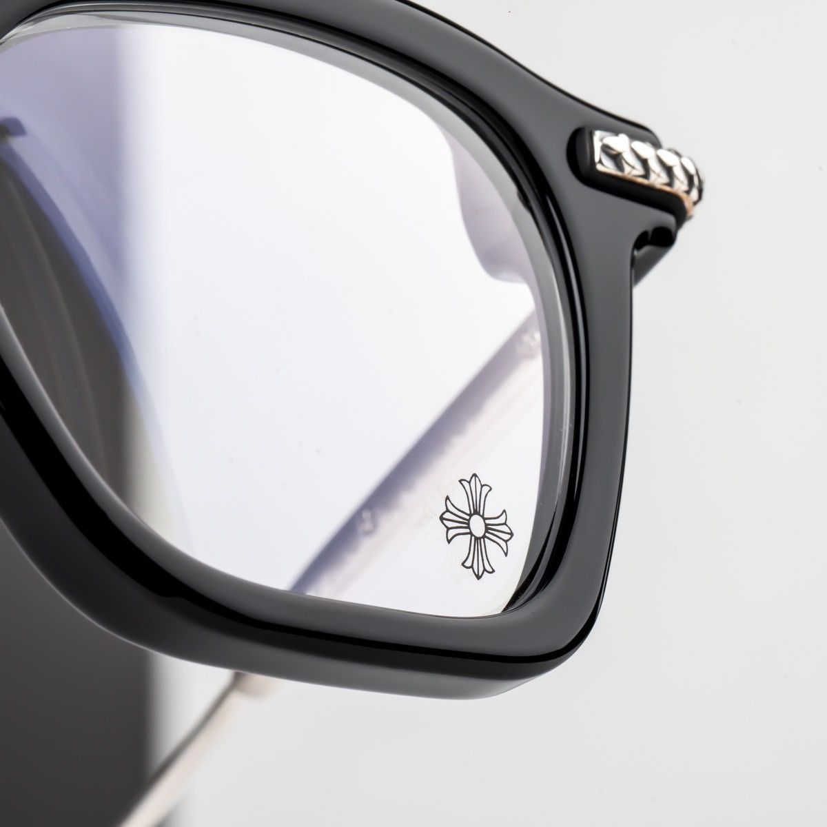 Chrome Hearts CHROME HEARTS CUMPTION-A BLACK-BRUSHED SILVER GLASSES Size ONE SIZE - 2 Thumbnail