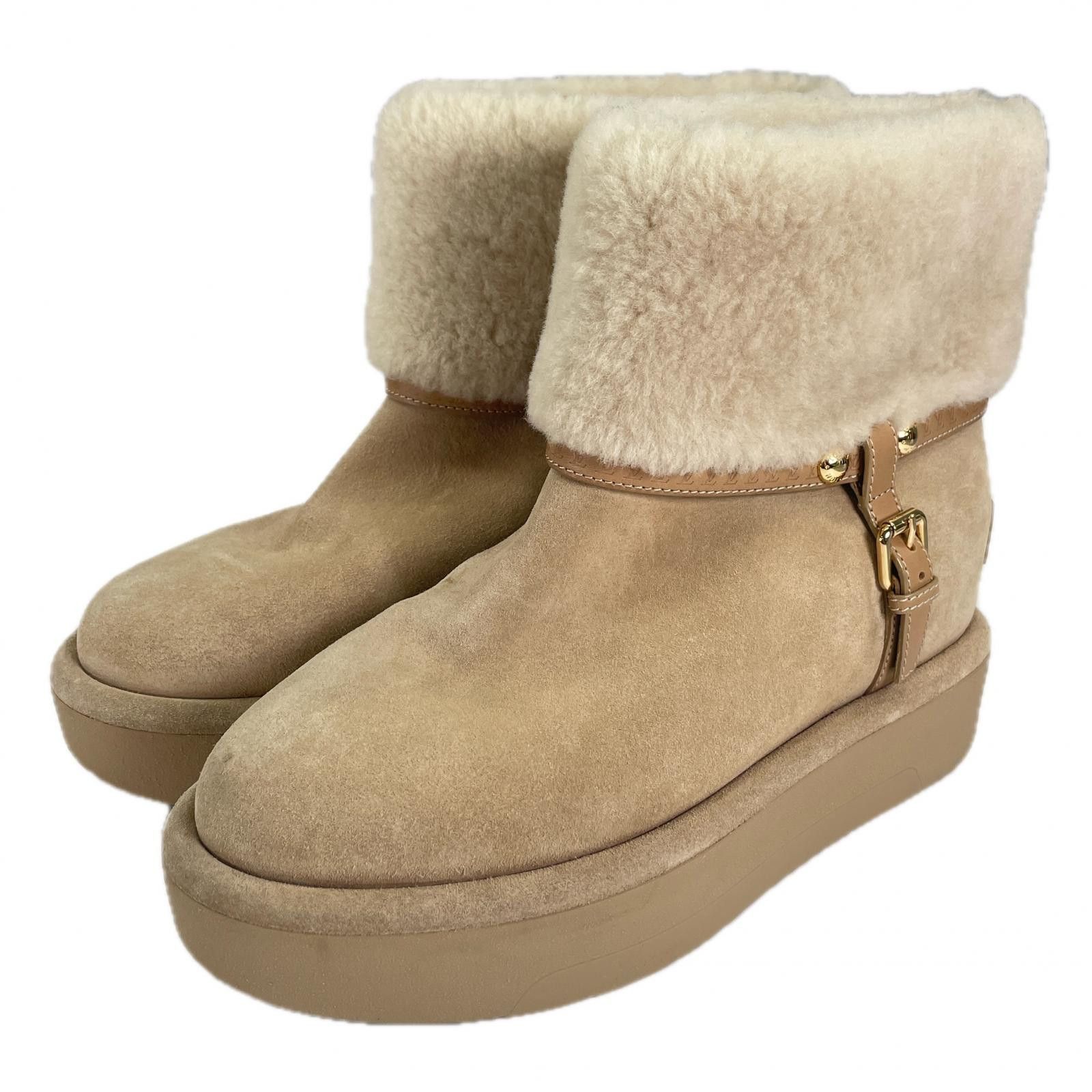 Louis Vuitton Louis Vuitton Louis Vuitton Mouton Short Boots Leather Shoes DUTY FREE for USA Size ONE SIZE - 1 Thumbnail