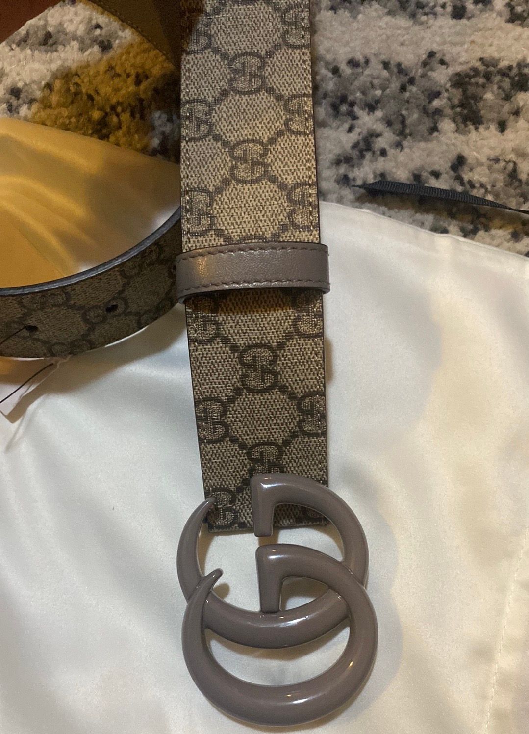 Gucci Gucci GG Marmont Wide Belt Size 80/32 Size 32 - 3 Thumbnail
