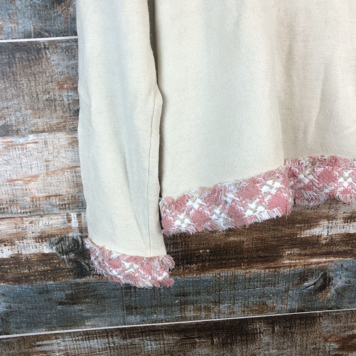 Homespun Knitwear × Japanese Brand DL Givors Pink Cardigan Knitwear #C682 Size M / US 6-8 / IT 42-44 - 15 Thumbnail
