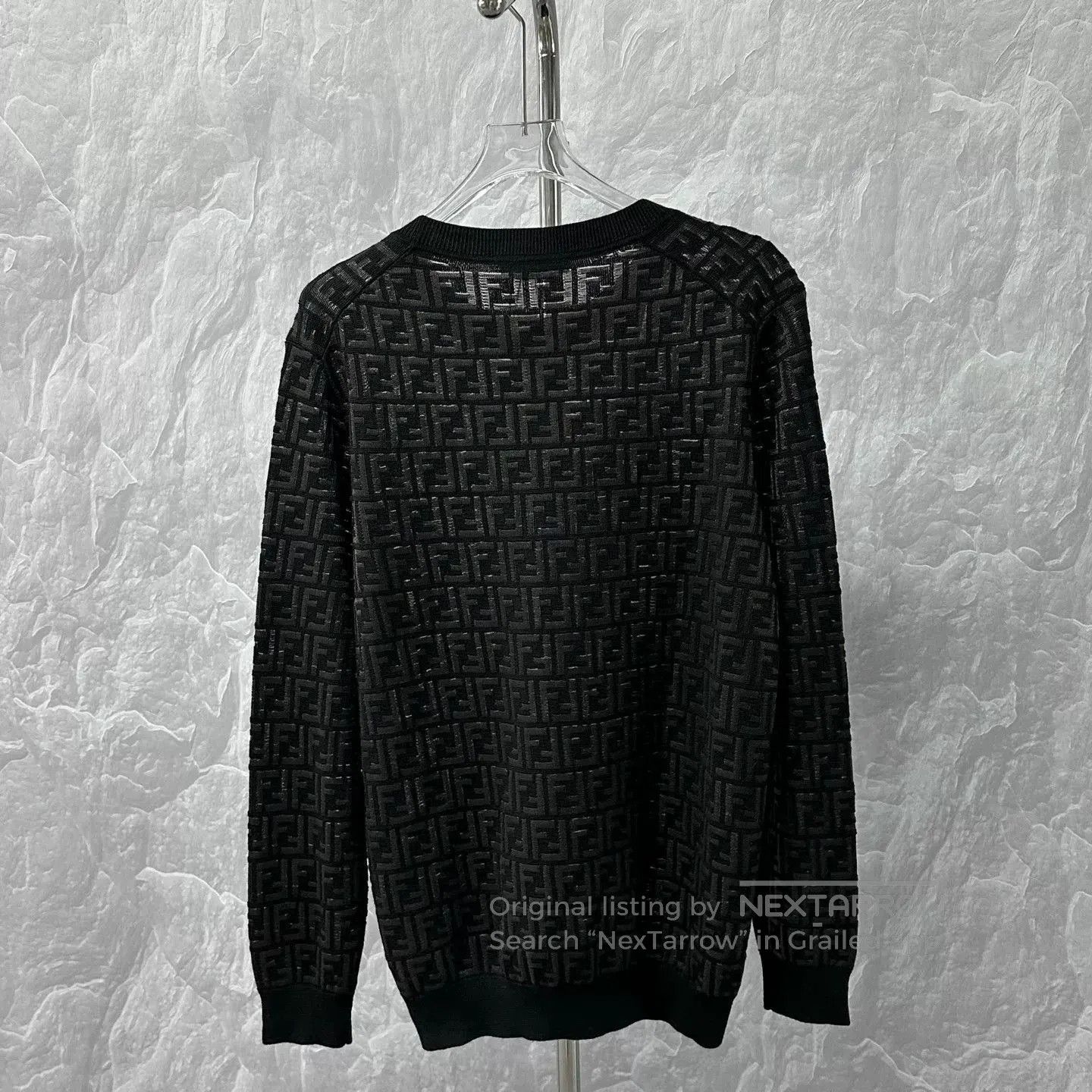 Fendi fendi double f knit long sleeve top. Size XL / US 12-14 / IT 48-50 - 4 Thumbnail