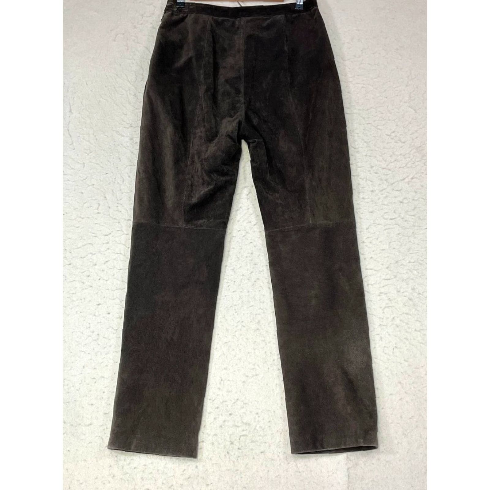 Vintage VINTAGE Clio Brown Leather Suede Pants Size 8 Inseam 30 Women PANTS Brown LTHR Motorcycle Size 30" / US 8 / IT 44 - 2 Thumbnail