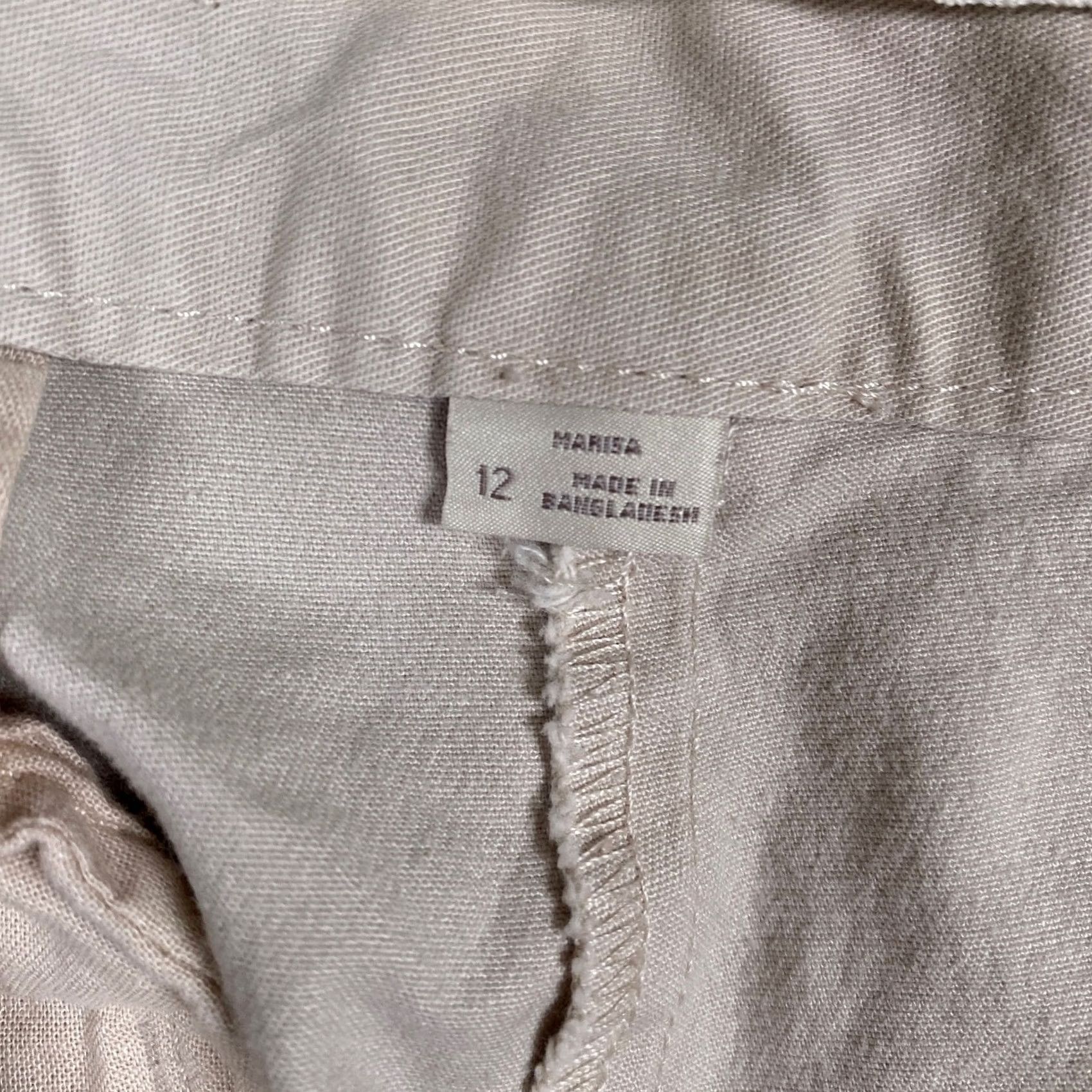 Ann Taylor Ann Taylor LOFT Womens Pants Tan Marisa Capri Cropped Workwear Stretch 12 Size 25" / US 0 / IT 36 - 5 Thumbnail