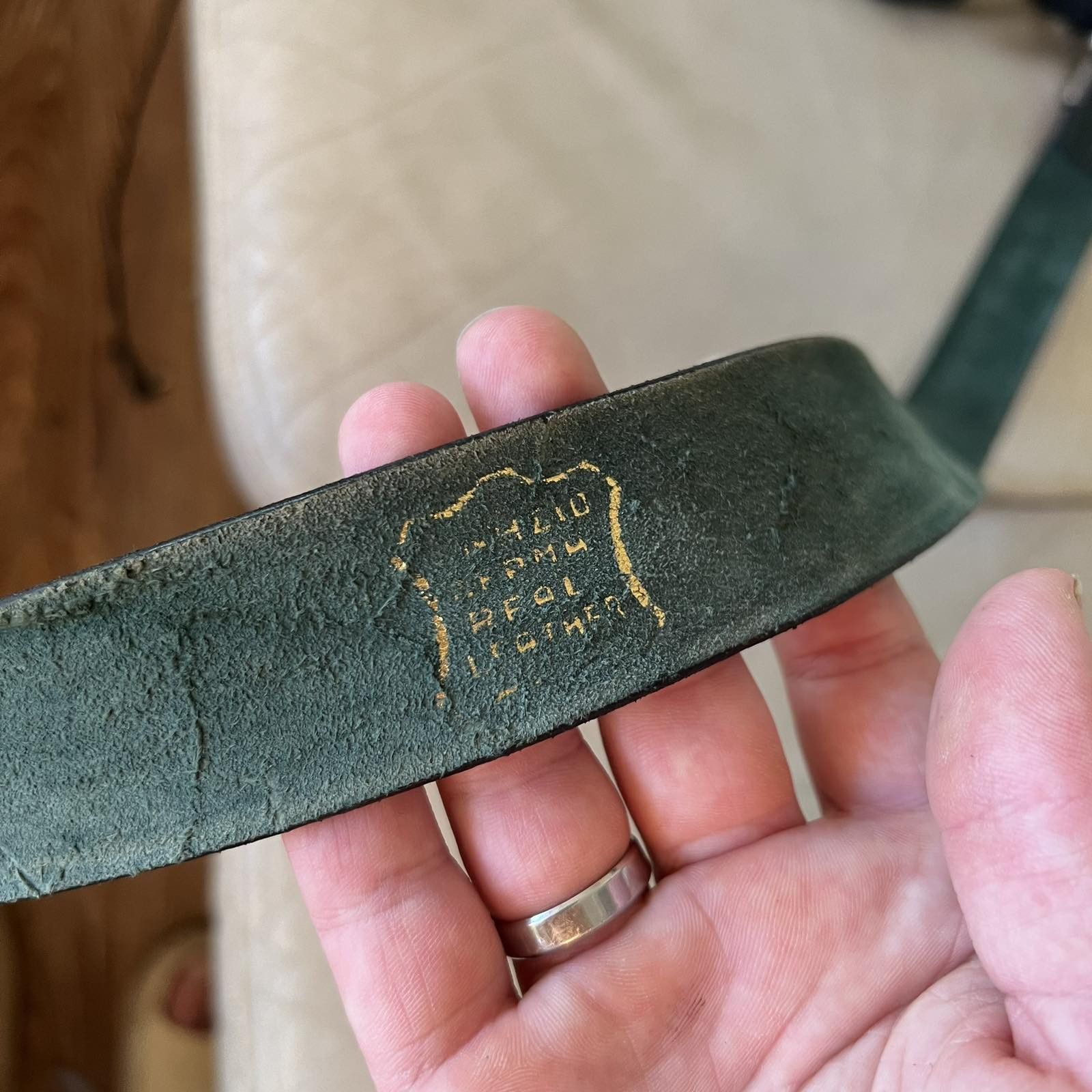 Calvin Klein × Vintage Vintage Calvin Klein Leather belt Size ONE SIZE - 5 Thumbnail