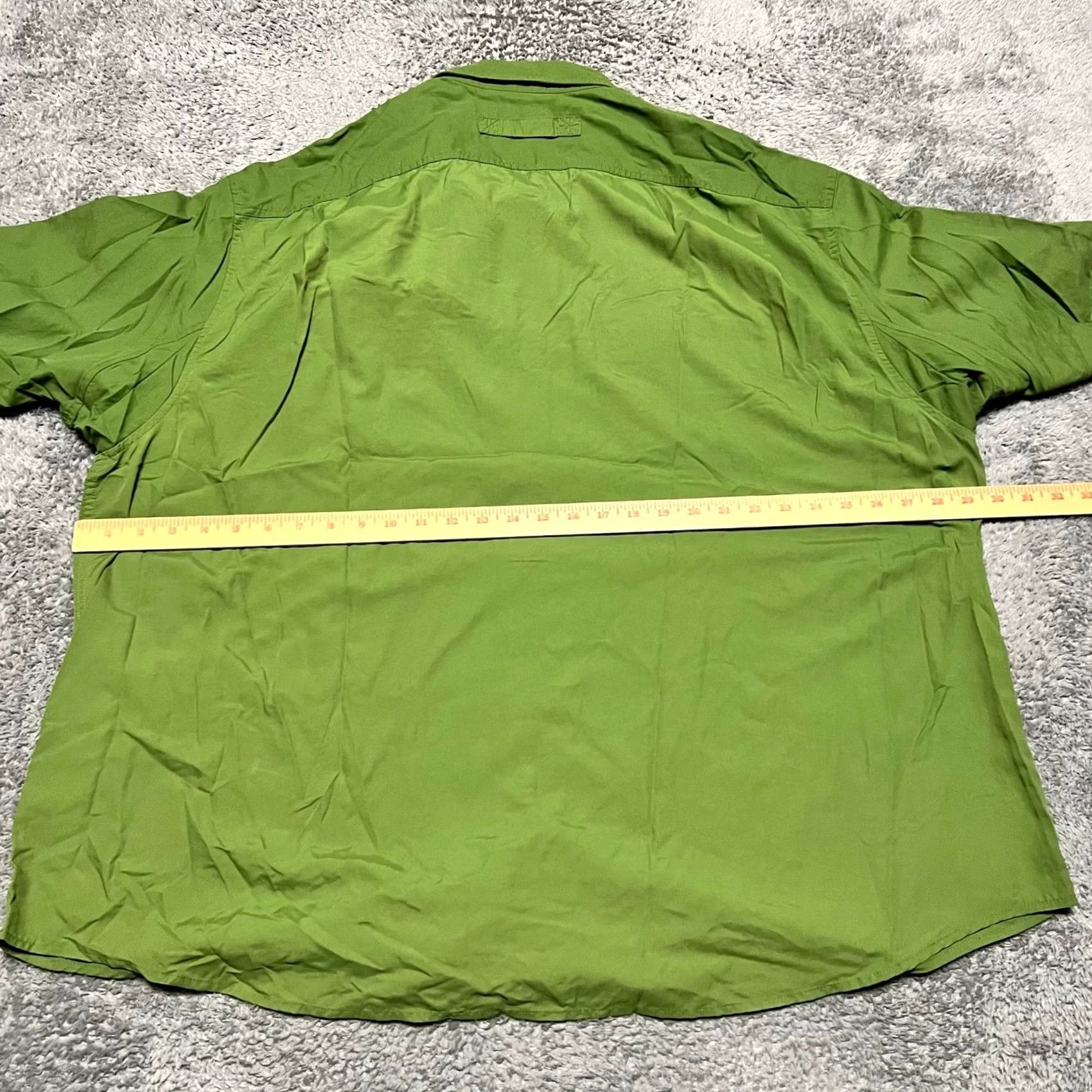 Duluth Trading Company Duluth Armachillo Shirt Mens 3XL Green Short Sleeve Button Down Nylon Outdoors Mens Size US XXL / EU 58 / 5 - 5 Thumbnail