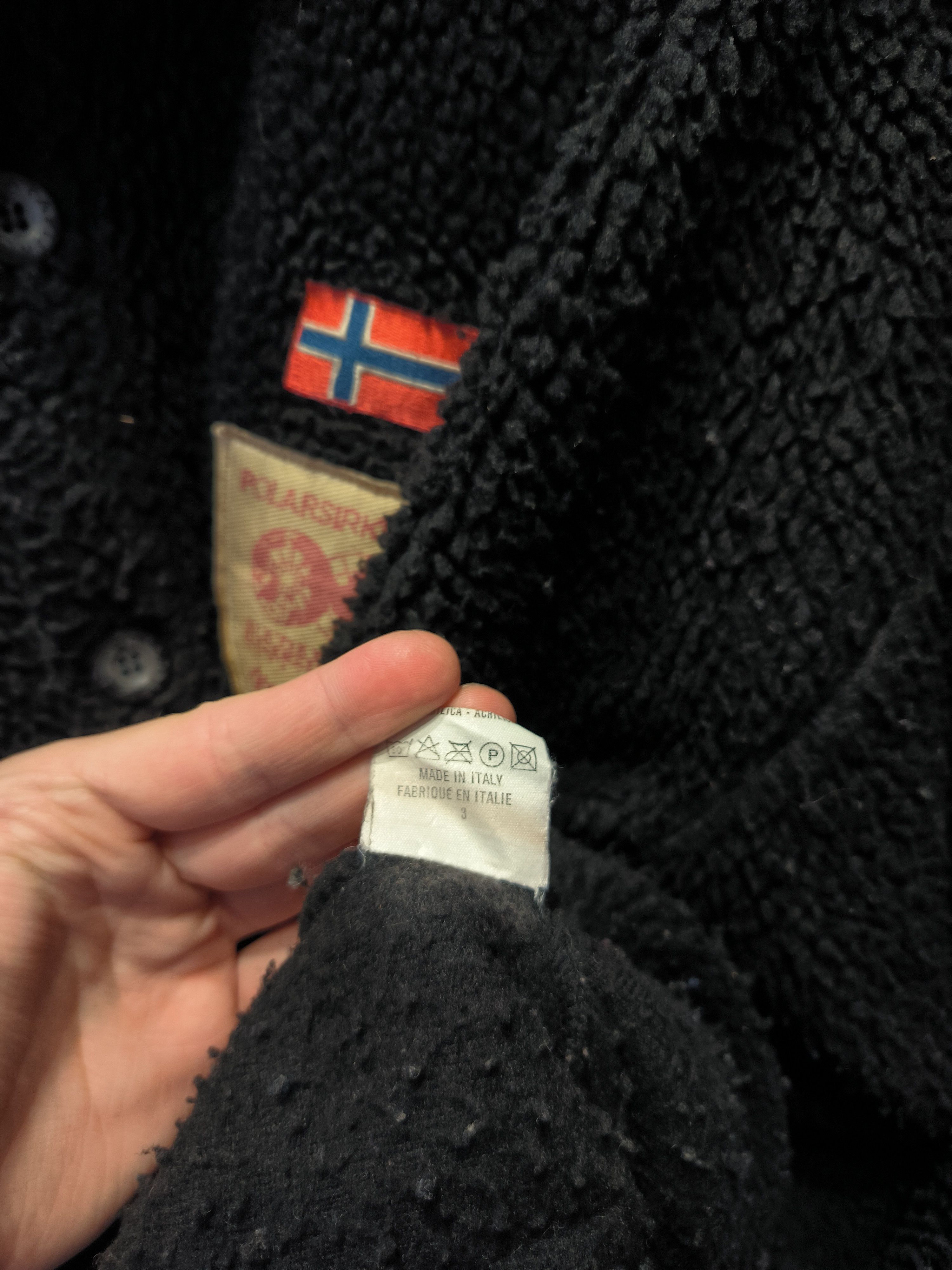 Napapijri × Vintage Vintage Napapijri Sherpa Fleece Jacket Polarsirkelen 90s Size US L / EU 52-54 / 3 - 6 Thumbnail