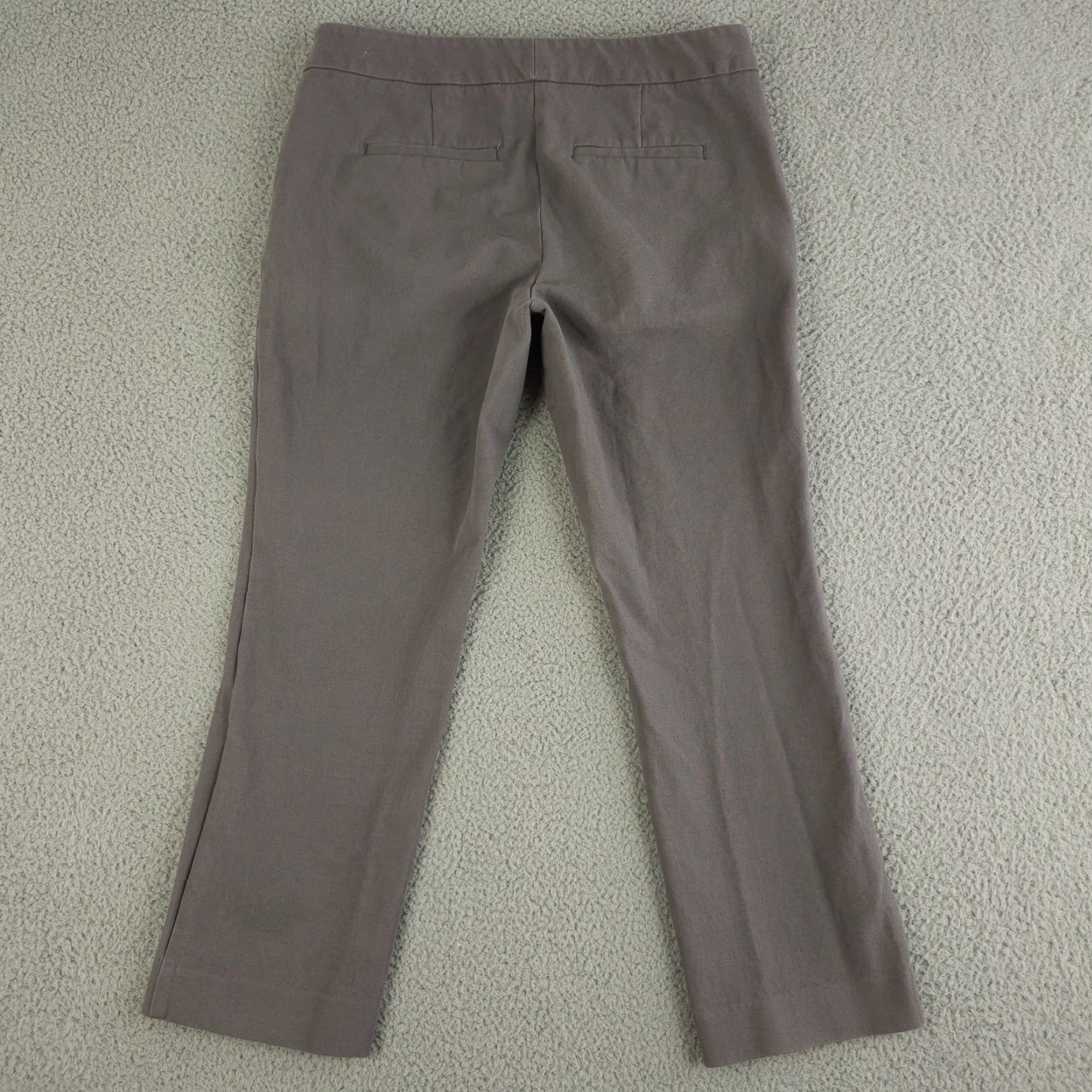Ann Taylor Ann Taylor Pants Womens 8 Gray Signature Flat Front Straight Leg Ankle Casual Gray Pants Womens 8 Ankle Straight Leg Flat Front Signature Casual Size 30" / US 8 / IT 44 - 2 Thumbnail