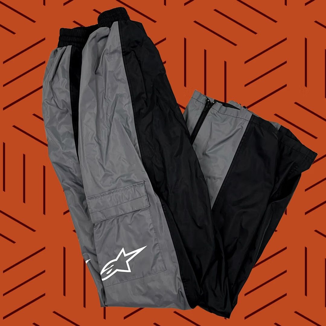 Alpinestars VINTAGE Alpinestars Pants Male M x 32 Gray Black Windbreaker Shirt City Casual Speeding Street Racing Men Mens Size US 31 - 1 Thumbnail