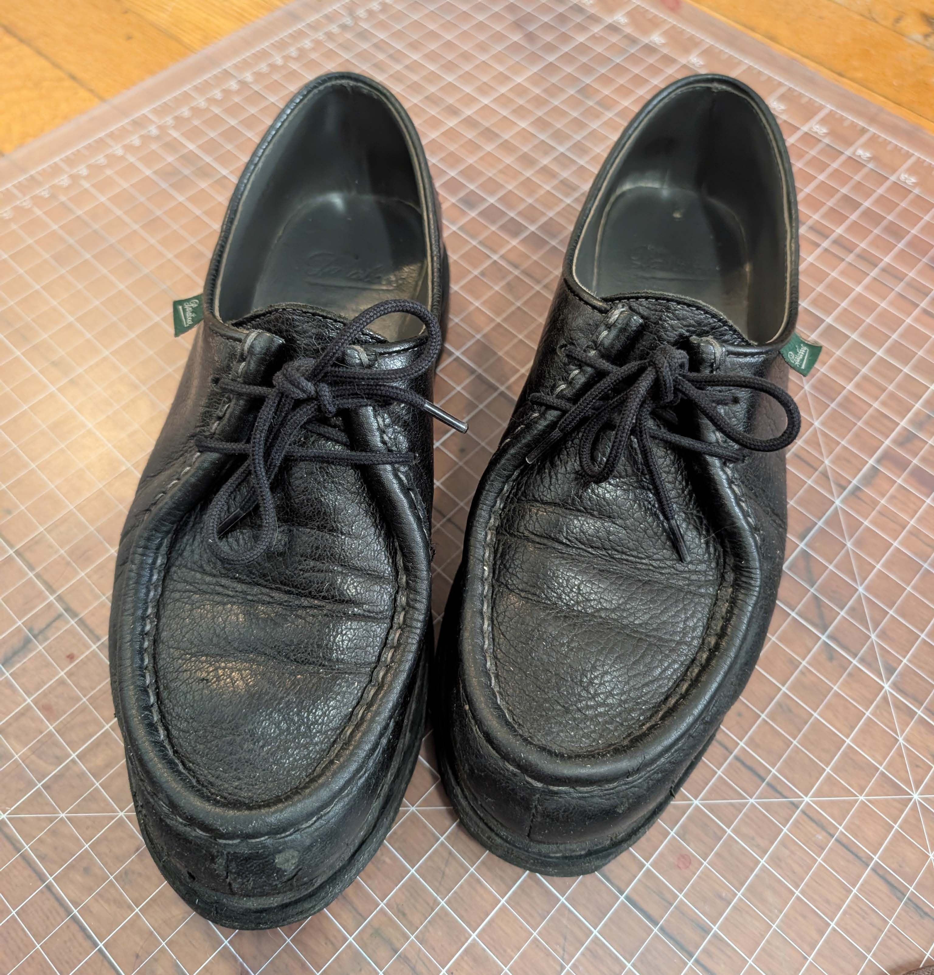 Paraboot Paraboot Michael Marche || Black Pebble Leather Size US 8 / EU 41 - 3 Thumbnail