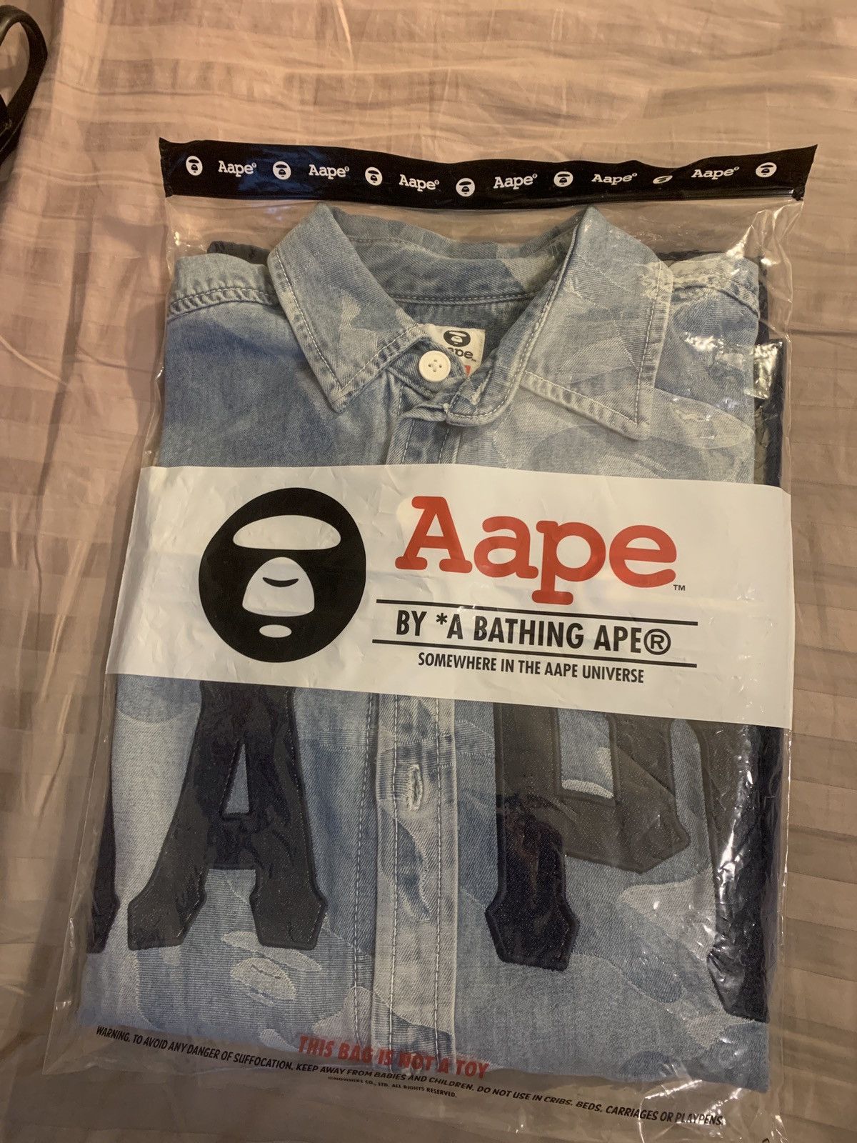 Aape Bape Camo Denim Jacket (Button Down) Size US M / EU 48-50 / 2 - 7 Thumbnail