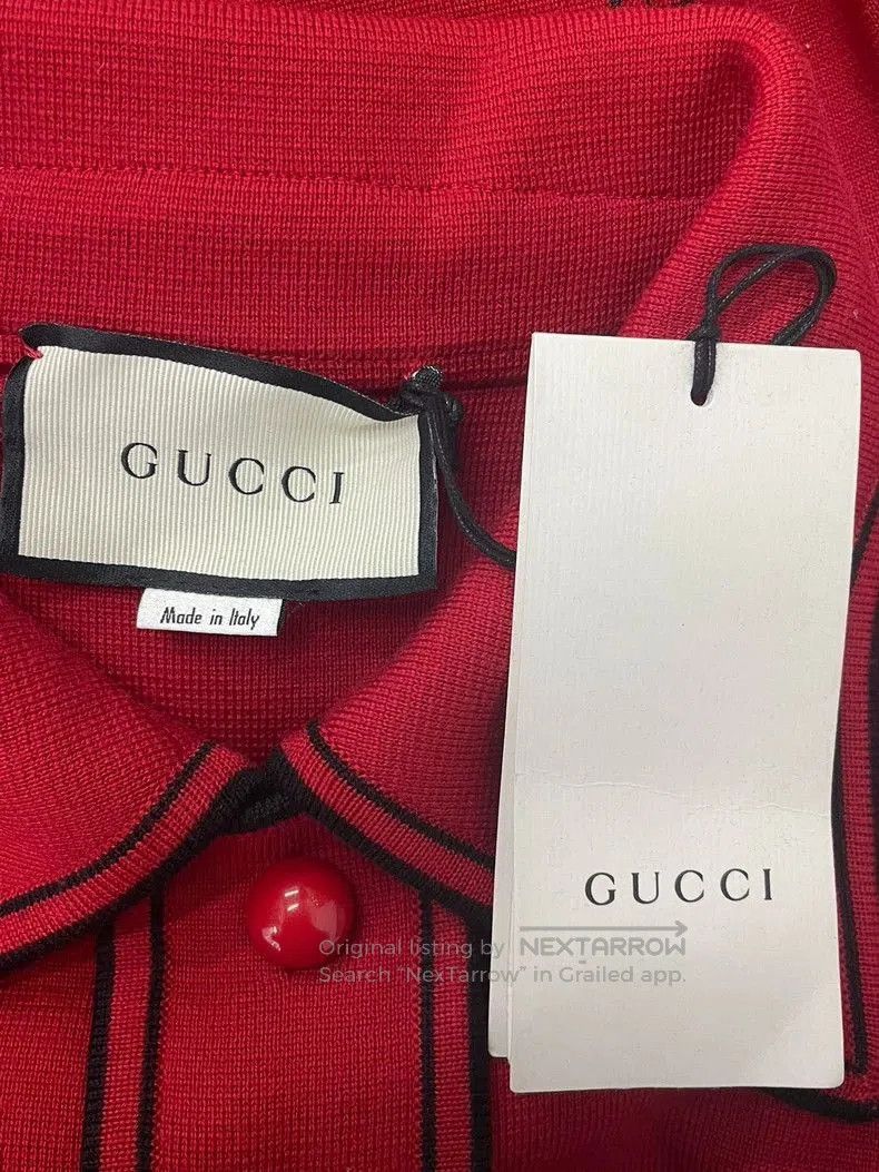 Gucci Gucci Red Wool Knit Coat M. Size M / US 6-8 / IT 42-44 - 4 Thumbnail