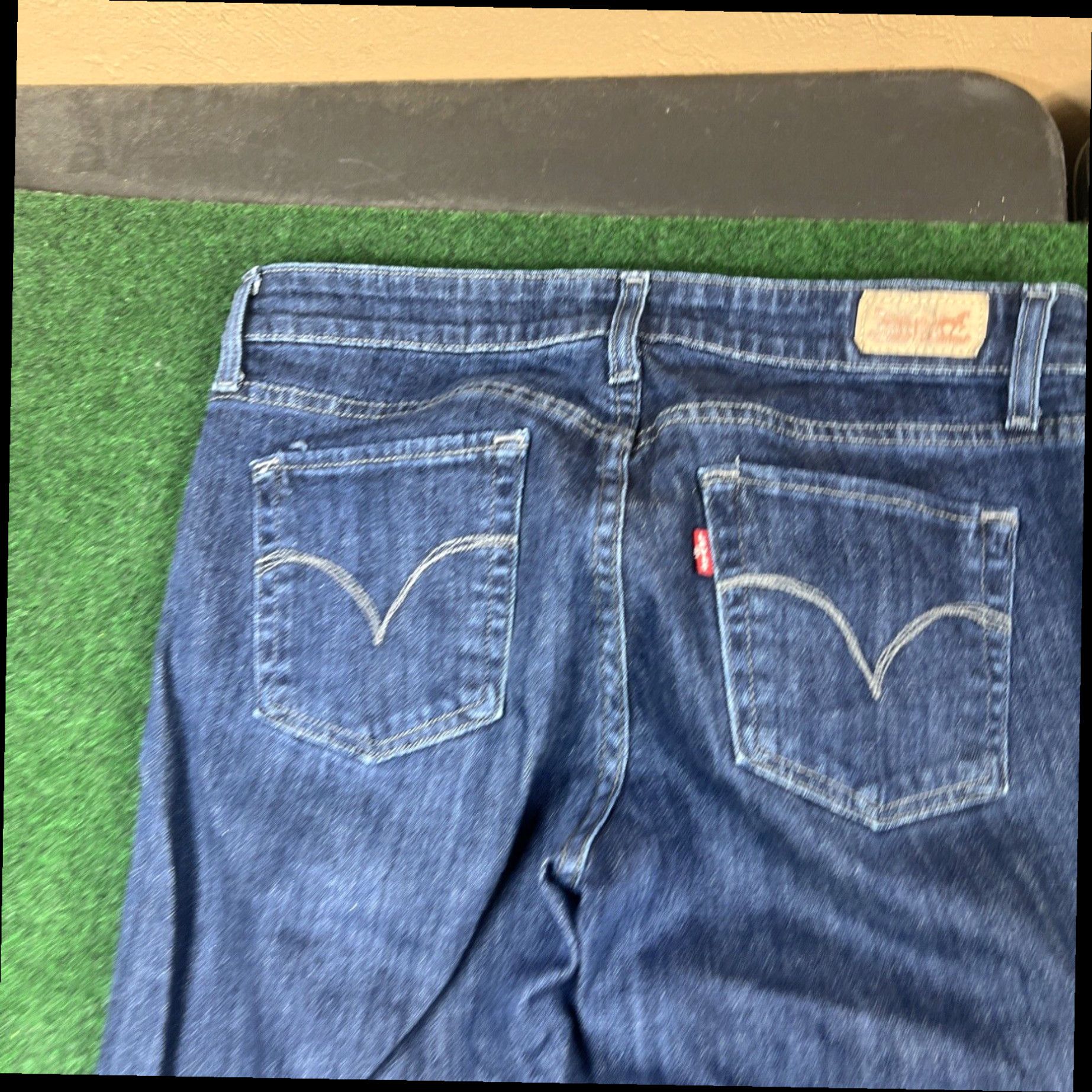 Levi's Levis Jeans Womens Blue Mid Rise Skinny Medium Wash Denim 32x30 Size 24" / US 00 / IT 34 - 2 Thumbnail