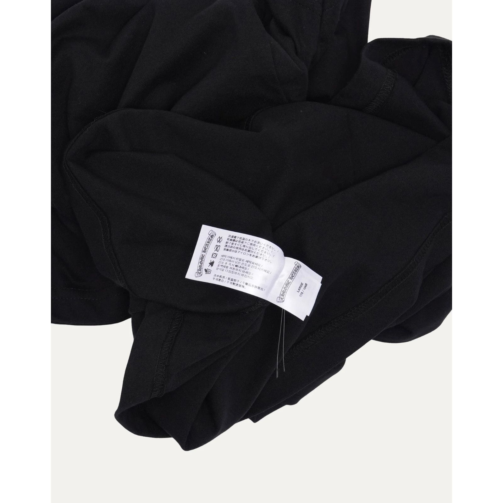 Chrome Hearts Chrome Hearts Blue Neck Logo Black S/S T-Shirt - Size Medium Size US M / EU 48-50 / 2 - 9 Thumbnail