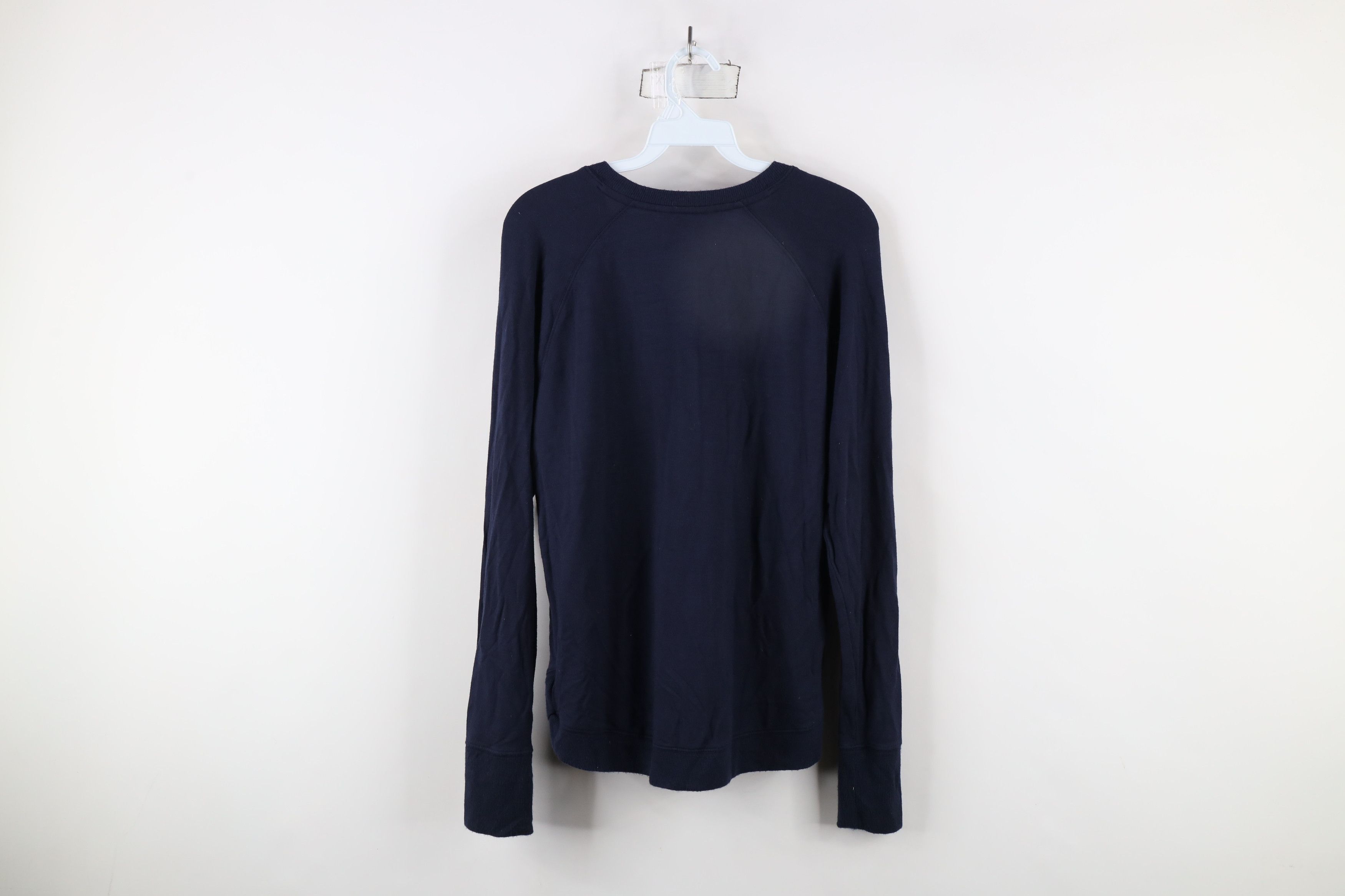 Athleta × Vintage Athleta Soft Knit Mindset Crewneck Sweatshirt Navy Blue Size M / US 6-8 / IT 42-44 - 7 Thumbnail