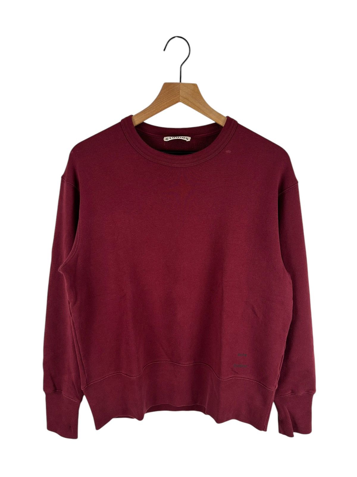 Acne Studios Acne Studios Logo Sweatshirt Size US S / EU 44-46 / 1 - 1 Thumbnail
