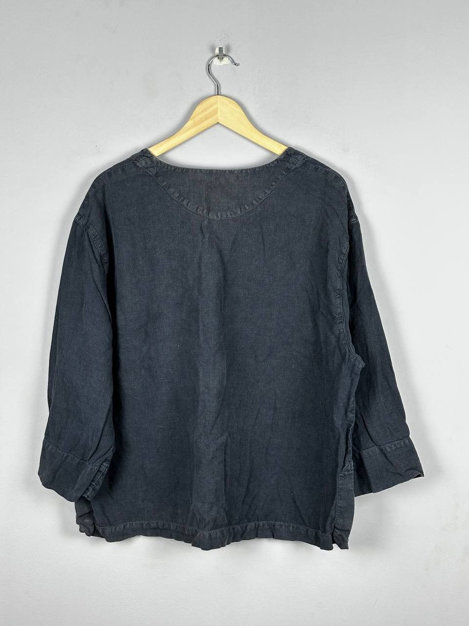 OSKA Oska Linen Garment Dyed Asymmetric Blouse Size S / US 4 / IT 40 - 13 Thumbnail