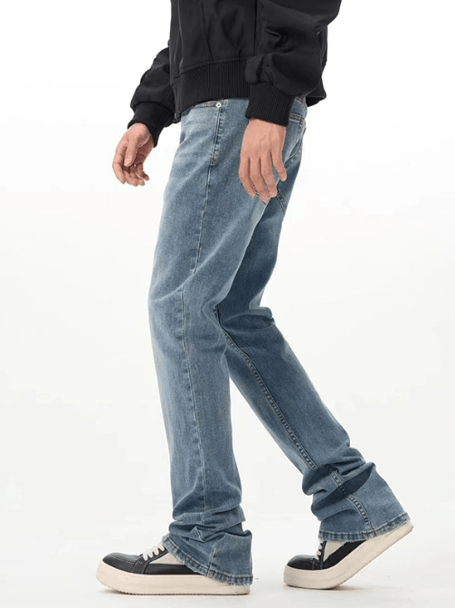 Japanese Brand × Jean Classic distressed washed straight American vintage jeans Size US 32 / EU 48 - 4 Thumbnail