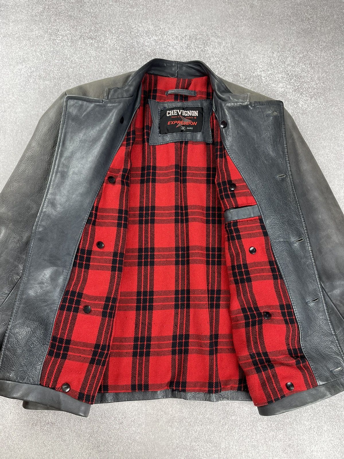 Chevignon × Vintage Vintage Chevignon Paris Leather Jacket Women’s Size M Size M / US 6-8 / IT 42-44 - 11 Thumbnail