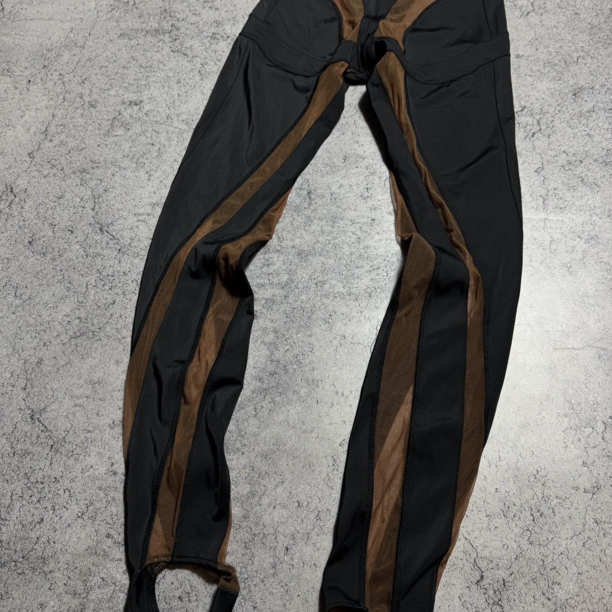 H&M × Mugler Rare Mugler H&M Mesh Panel Stirrup Leggings Size 28" / US 6 / IT 42 - 4 Thumbnail