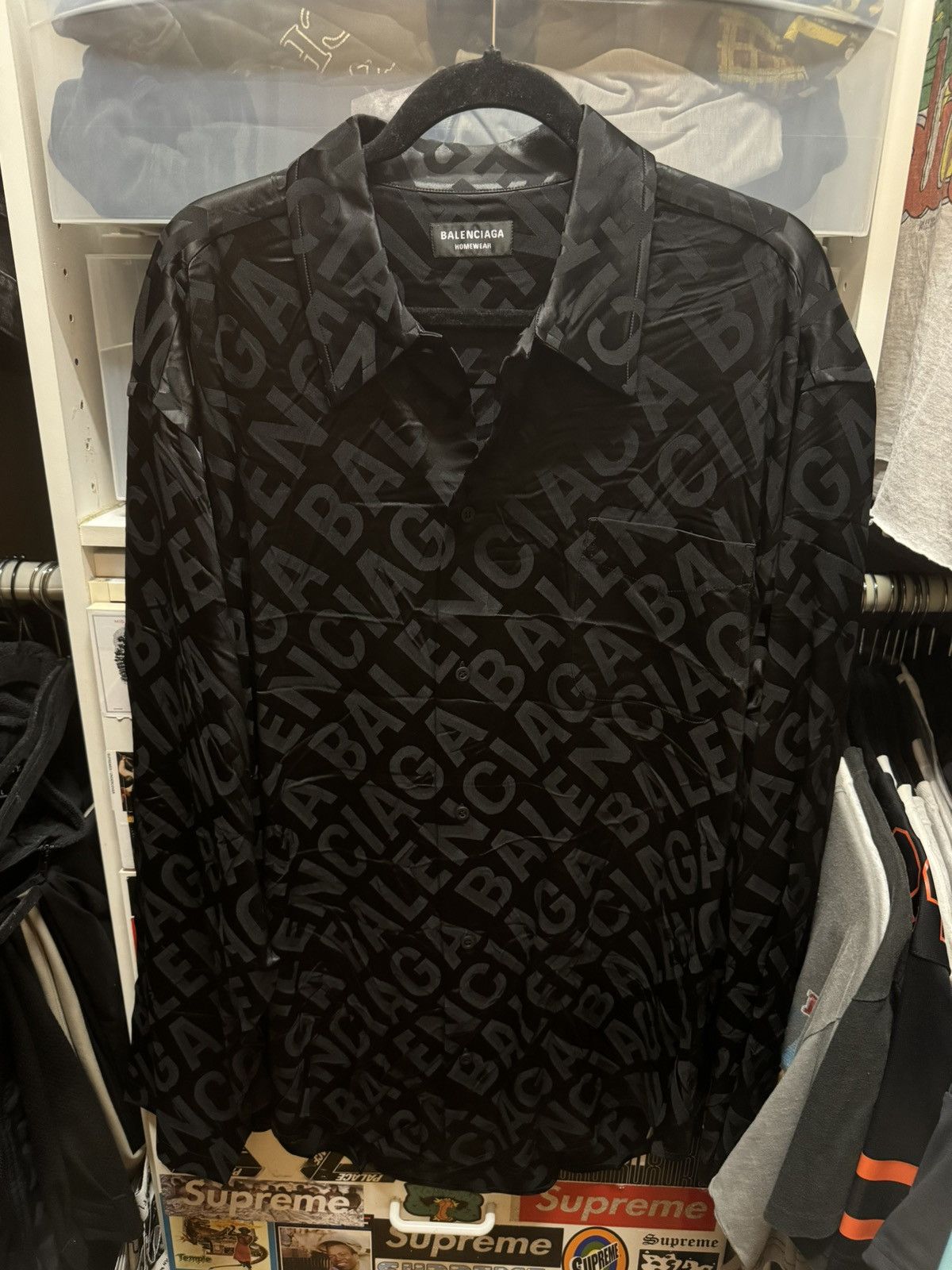 Balenciaga Large Logo Fluid Jacquard Size US XL / EU 56 / 4 - 1 Thumbnail
