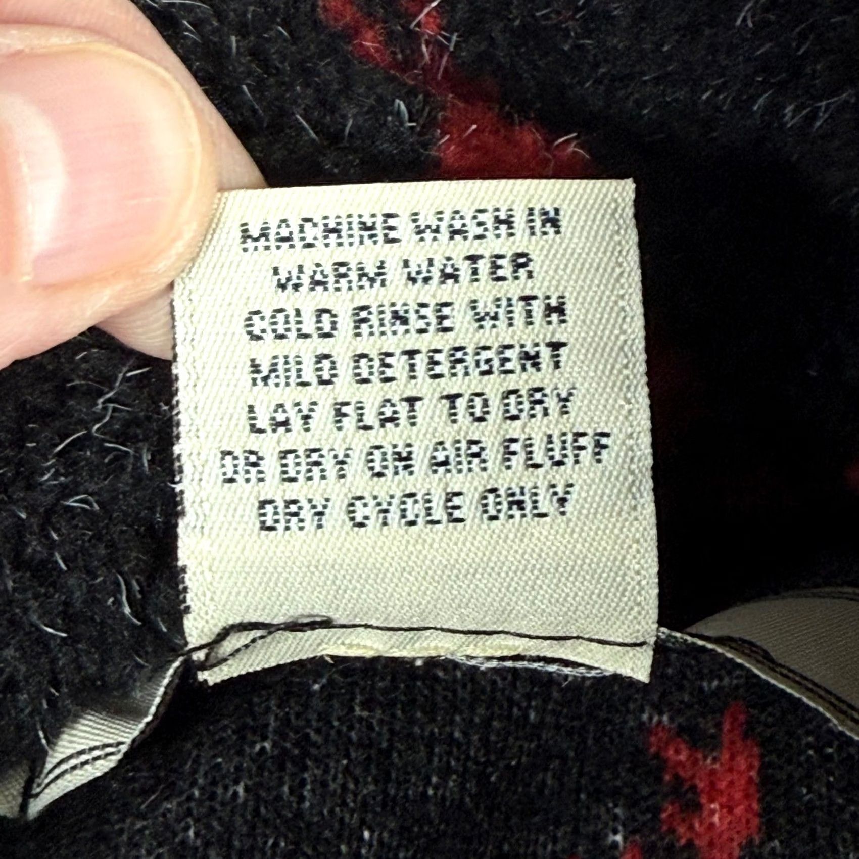 Vintage The Barrage Co. Christmas Fleece Button Jacket Women M Black Reindeer Snowflake Print Pattern Holiday Wear Casual Workwear Size M / US 6-8 / IT 42-44 - 6 Thumbnail
