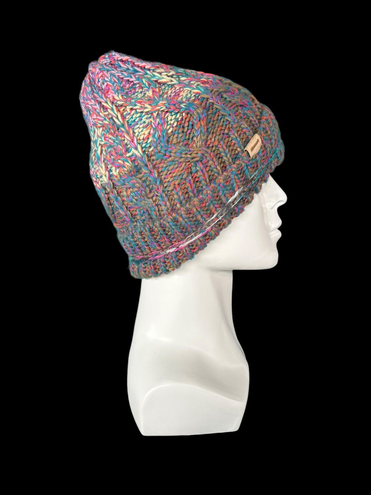 Japanese Brand × Kapital × Vintage Crochet Knitted Japanese Brand Kissmark Beanie Hats 🎌☠️☠️ Size ONE SIZE - 4 Thumbnail