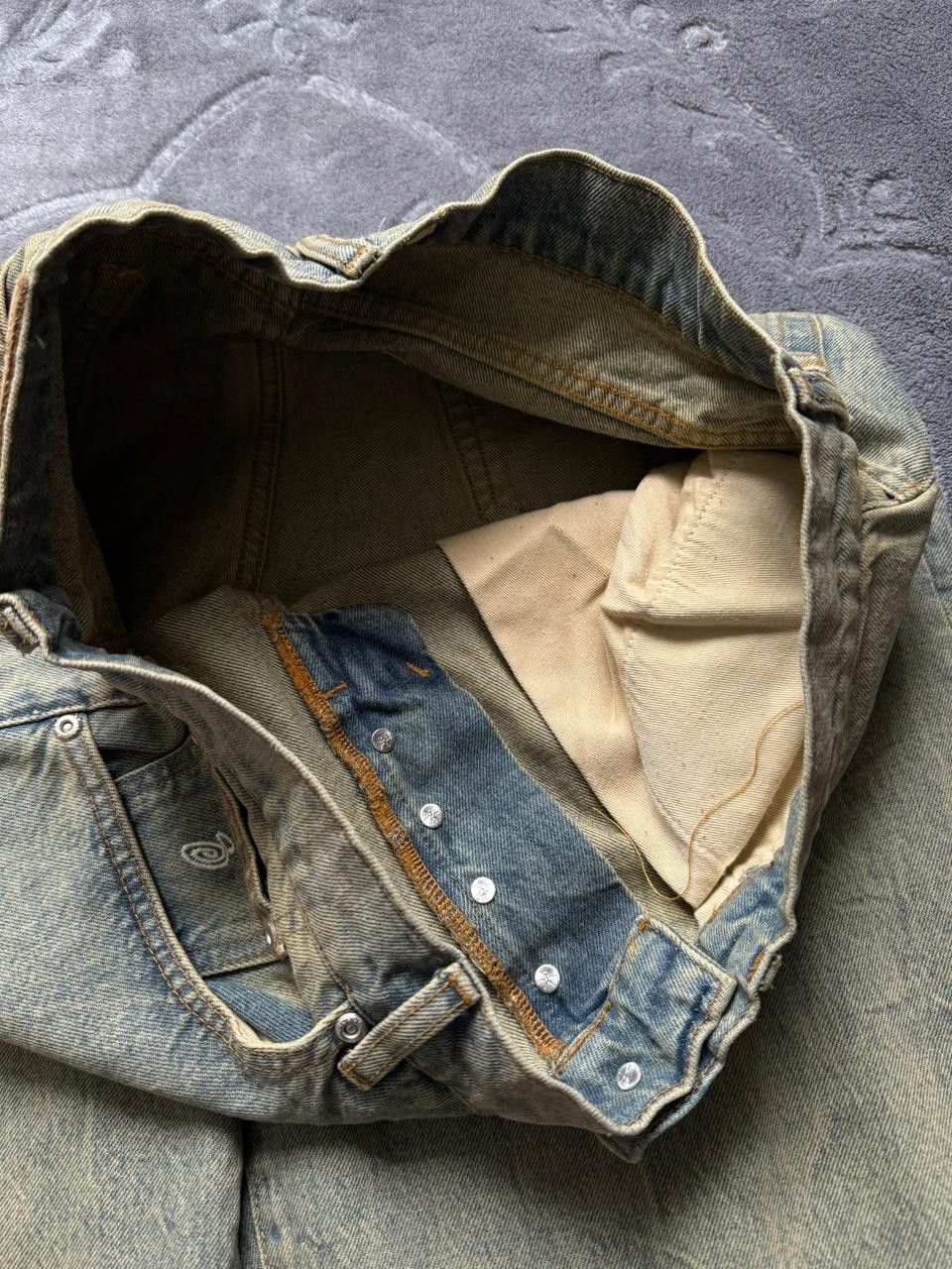 Stussy CC28 Beach Wash Big Ol Jeans in Blue/Beach Wash Size 32" / US 10 / IT 46 - 5 Thumbnail
