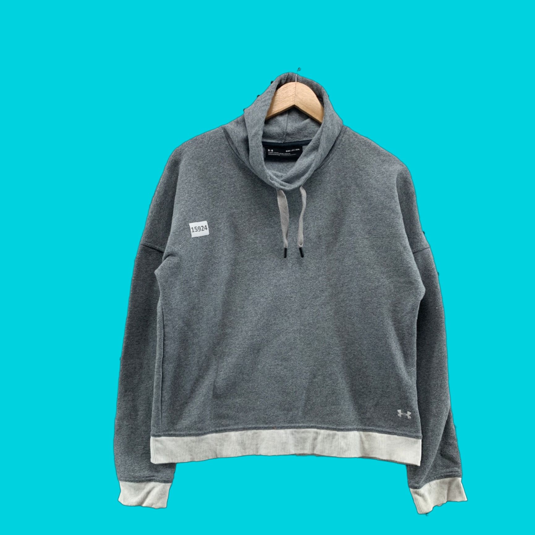 Under Armour Under Armour Sweatshirt Womens Small Loose Long Sleeve Cowl Neck Gray Ladies Size S / US 4 / IT 40 - 1 Thumbnail