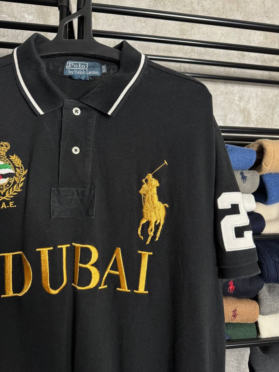 Polo Ralph Lauren Vintage Very Rare Polo Ralph Lauren Dubai Chief Keef Polo Size US XL / EU 56 / 4 - 4 Thumbnail