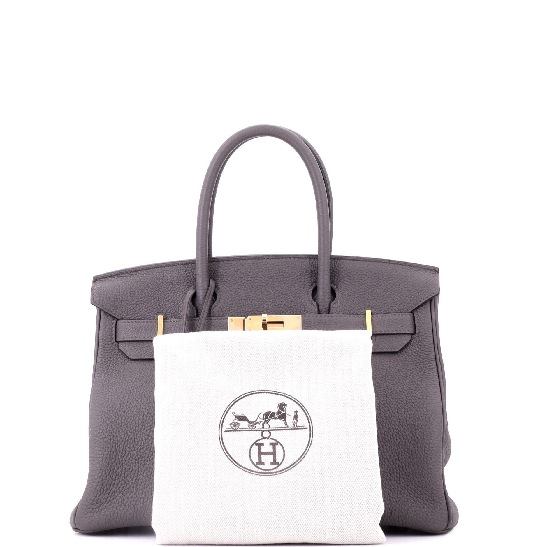 Hermes Birkin handbag grey togo with rose gold hardware 30 Size ONE SIZE - 1 Thumbnail