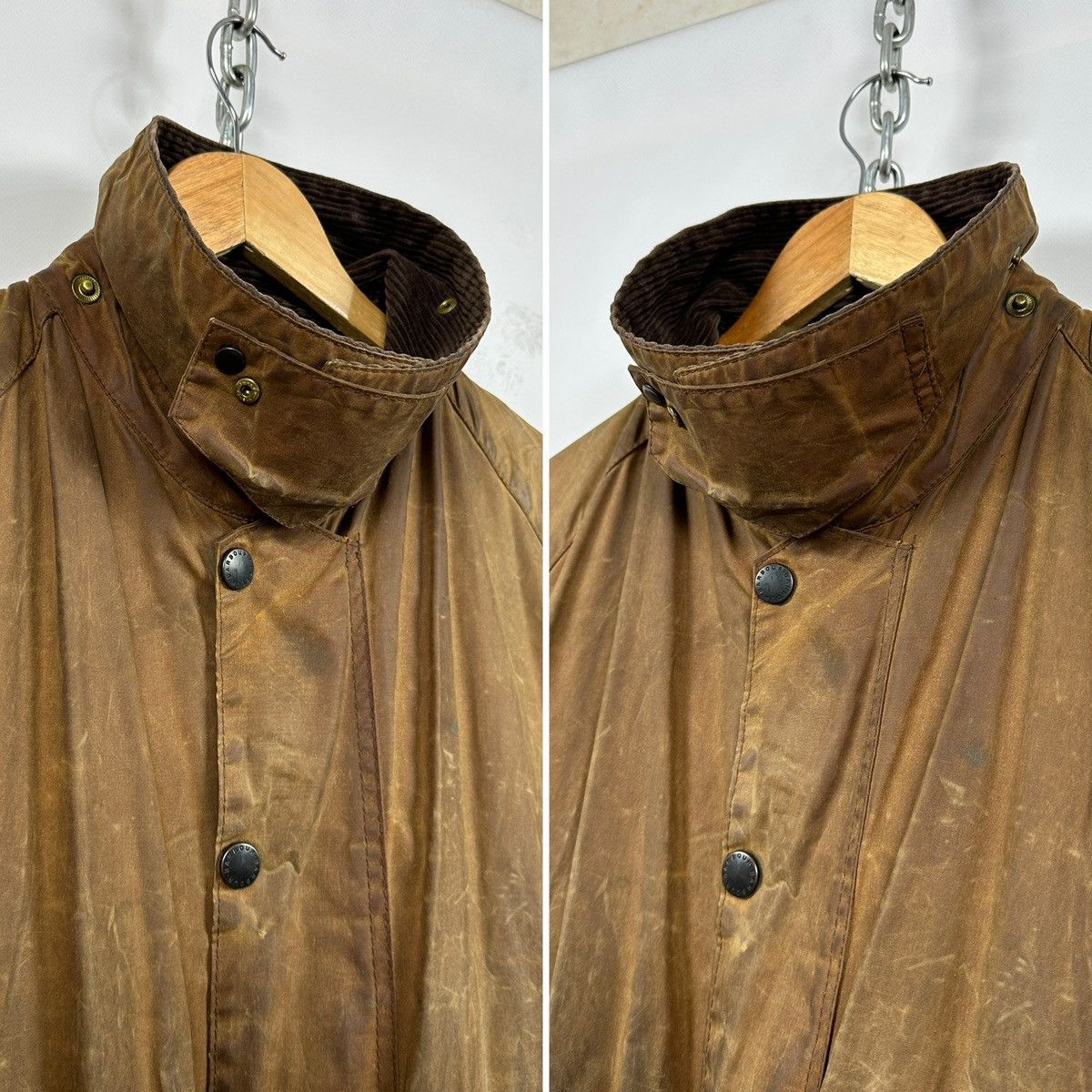 Barbour Vintage Barbour Beaufort Olive Brown Waxed Coat Jacket Size US XXL / EU 58 / 5 - 15 Thumbnail