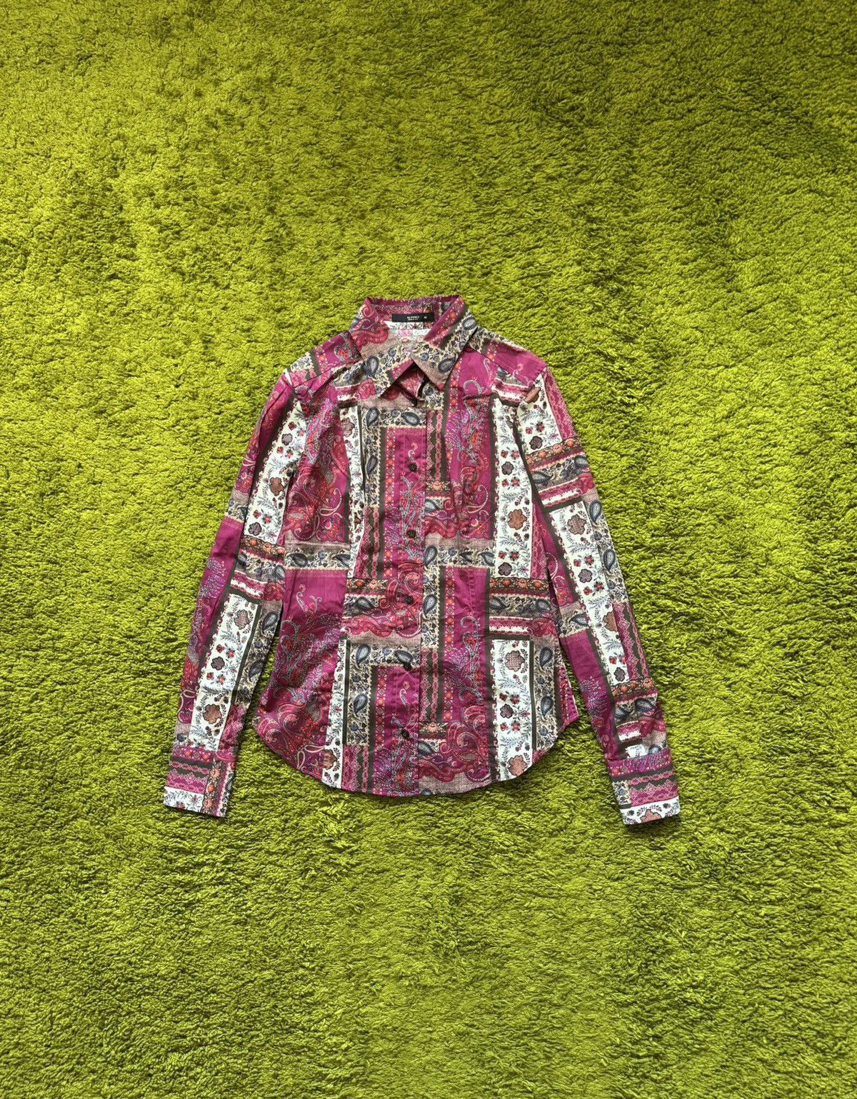 Etro Etro luxury graphic buttons up shirt blouse Size S / US 4 / IT 40 - 1 Thumbnail