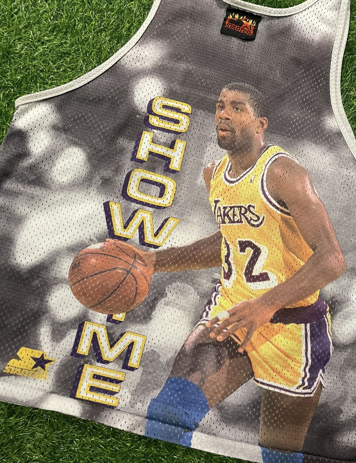 NBA × Starter × Vintage Vintage Starter NBA Magic Johnson La Lakers Jersey Size L Size US L / EU 52-54 / 3 - 4 Thumbnail