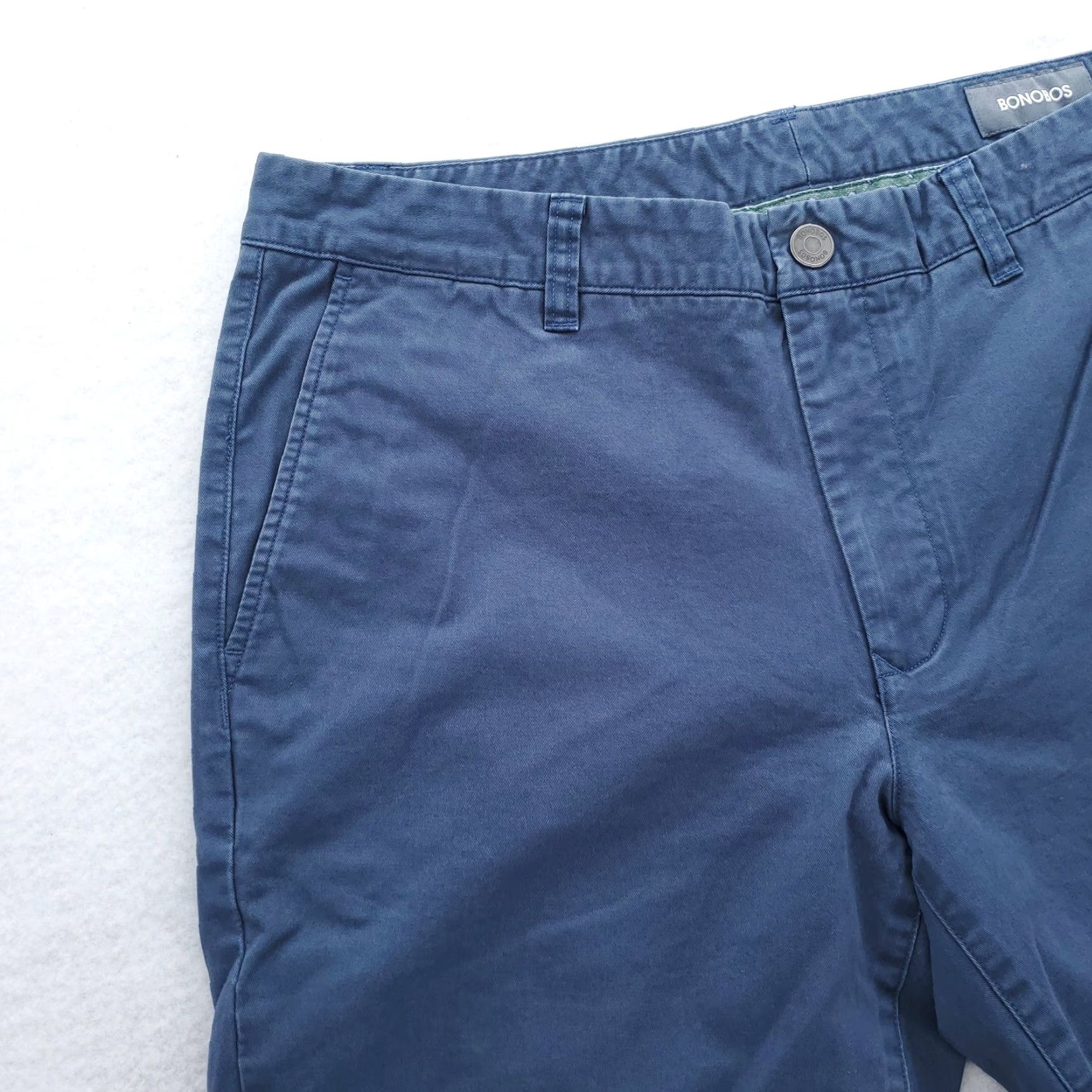 Bonobos VINTAGE Bonobos Chino Pants Mens 36x32 Navy Slim Stretch Casual Welt Pockets Preppy Work Size US 36 / EU 52 - 3 Thumbnail