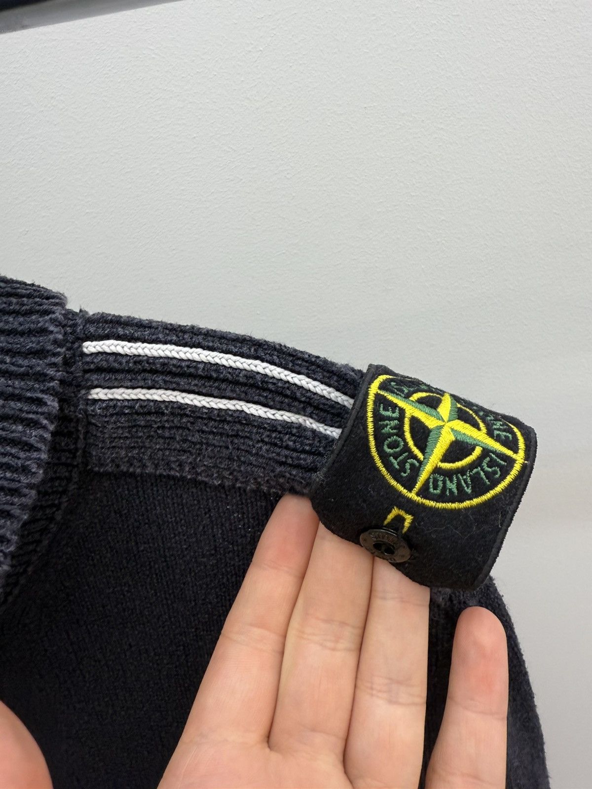 Stone Island Vintage Stone Island Shoelder Badge Knit Cotton Zip Sweater Size US XL / EU 56 / 4 - 7 Thumbnail