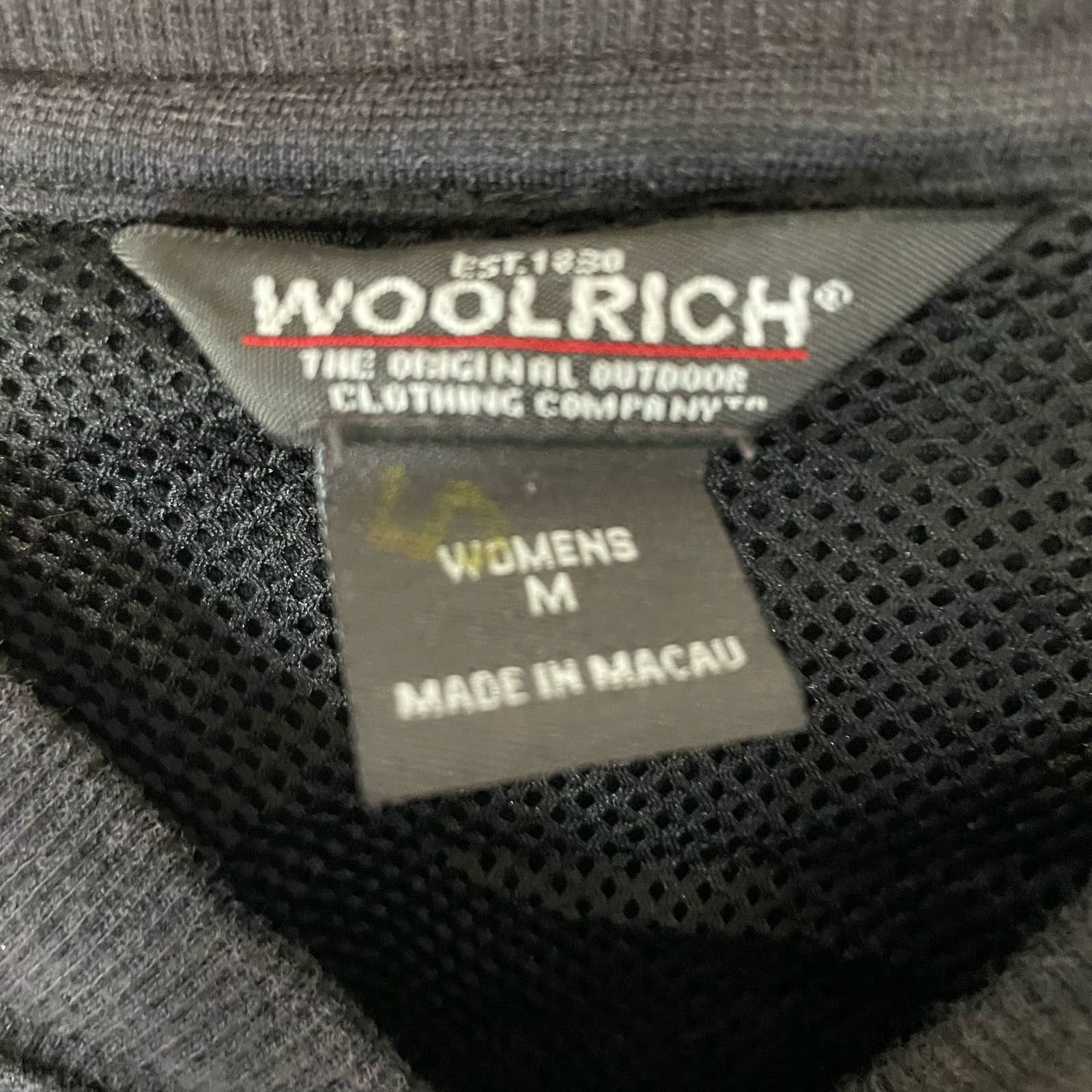 Woolrich Woolen Mills Woolrich Black Sweatshirt M Full Zip Hooded Casual Womens Size M / US 6-8 / IT 42-44 - 4 Thumbnail