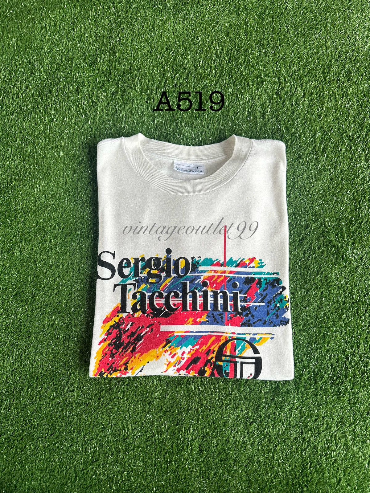 Sergio Tacchini Vintage Sergio Tacchini Tshirt A519 Size US M / EU 48-50 / 2 - 11 Thumbnail