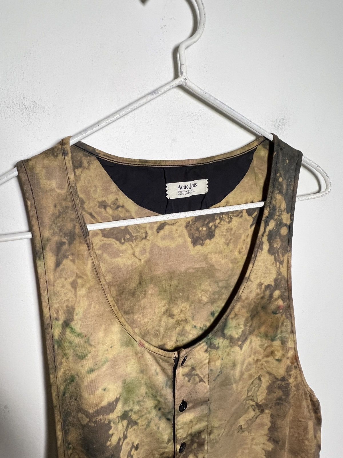 Acne Studios acne y2k tie dye piss tank top vintage single stitch Size US L / EU 52-54 / 3 - 5 Thumbnail