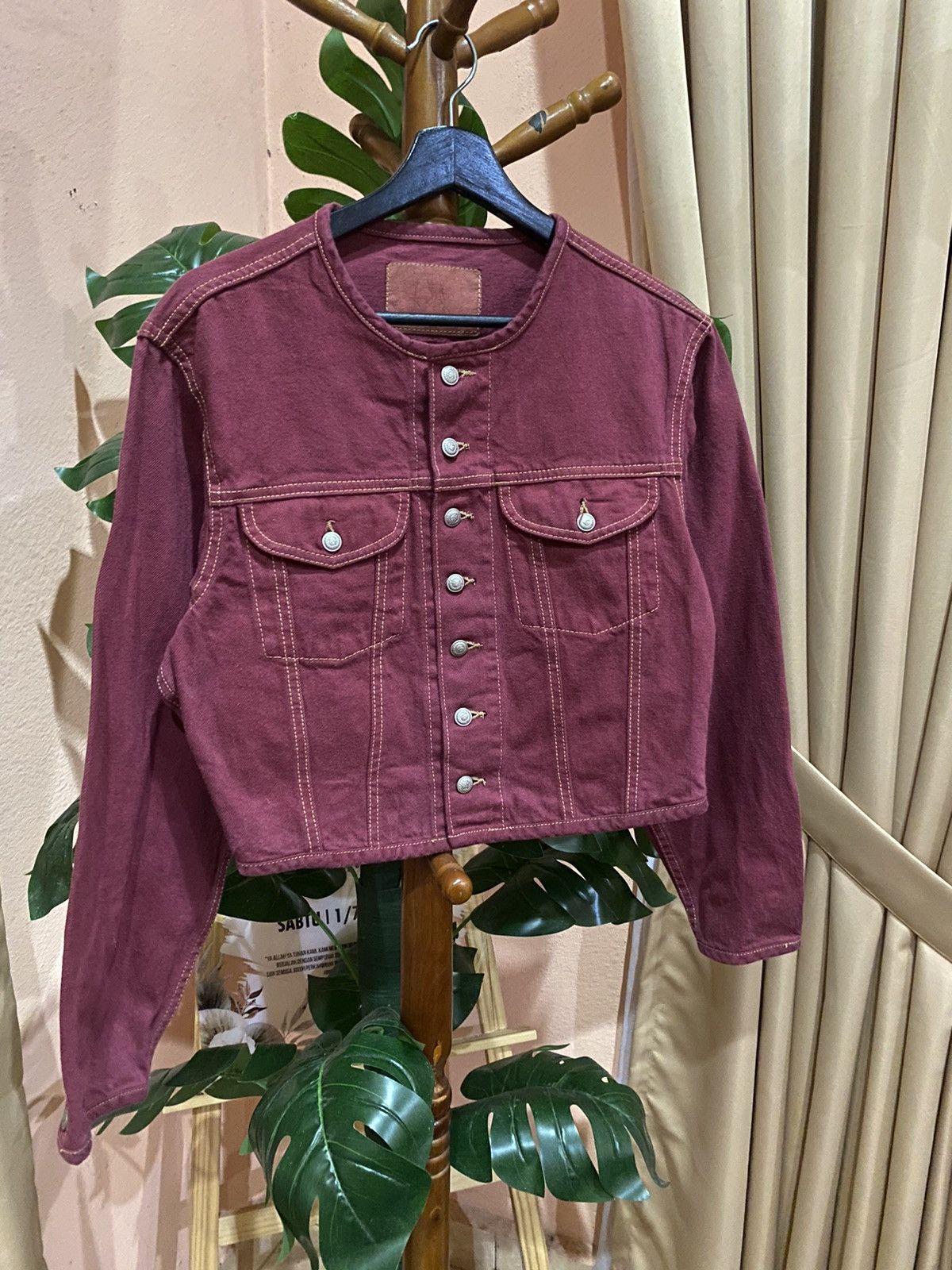 Camel × Vintage VINTAGE 80S CAMEL ROAD CROP DENIM JACKET Size M / US 6-8 / IT 42-44 - 5 Thumbnail