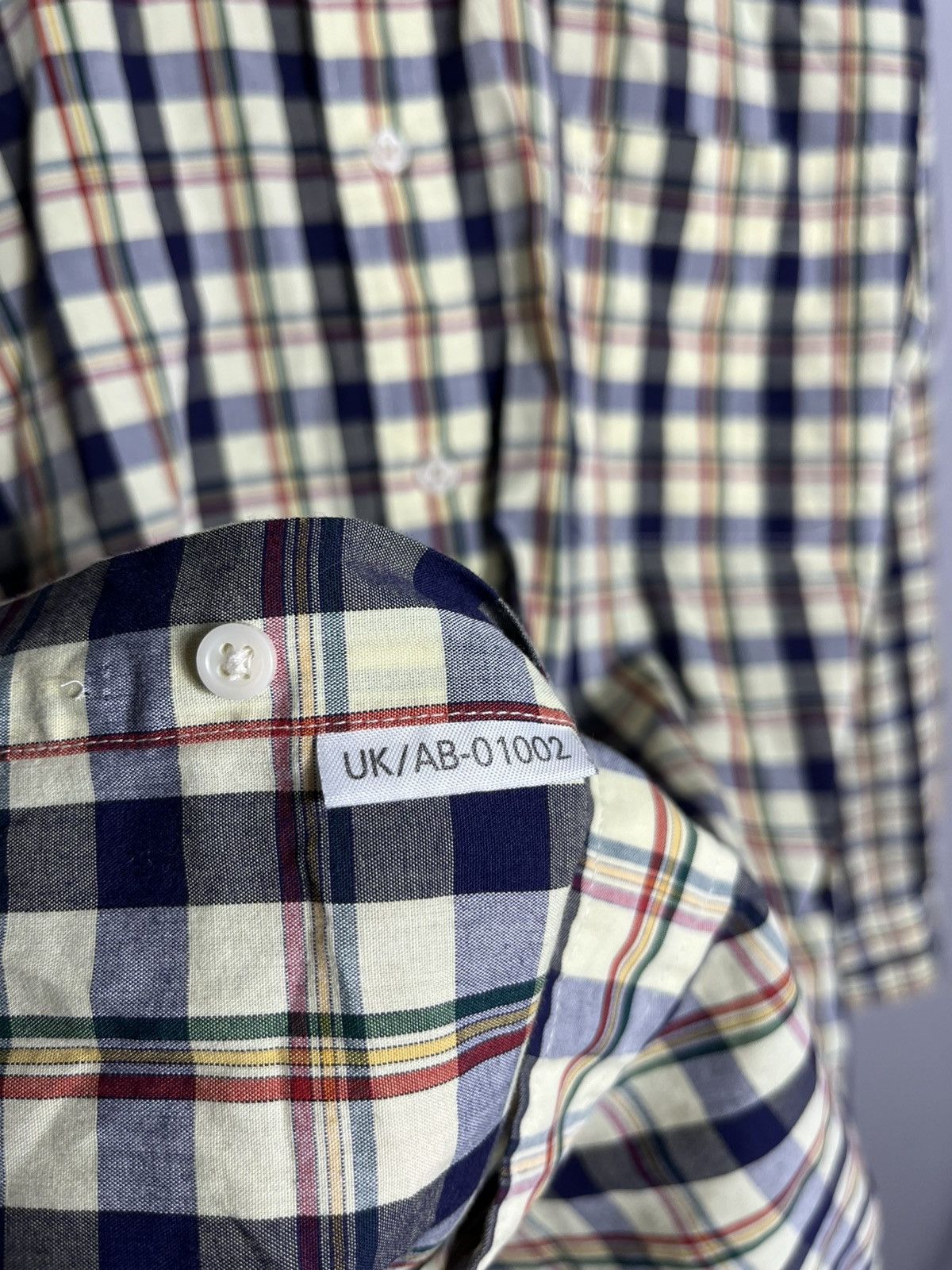 Vintage × Yves Saint Laurent Yves Saint Laurent YSL plaid check long sleeve shirt Size US XL / EU 56 / 4 - 6 Thumbnail