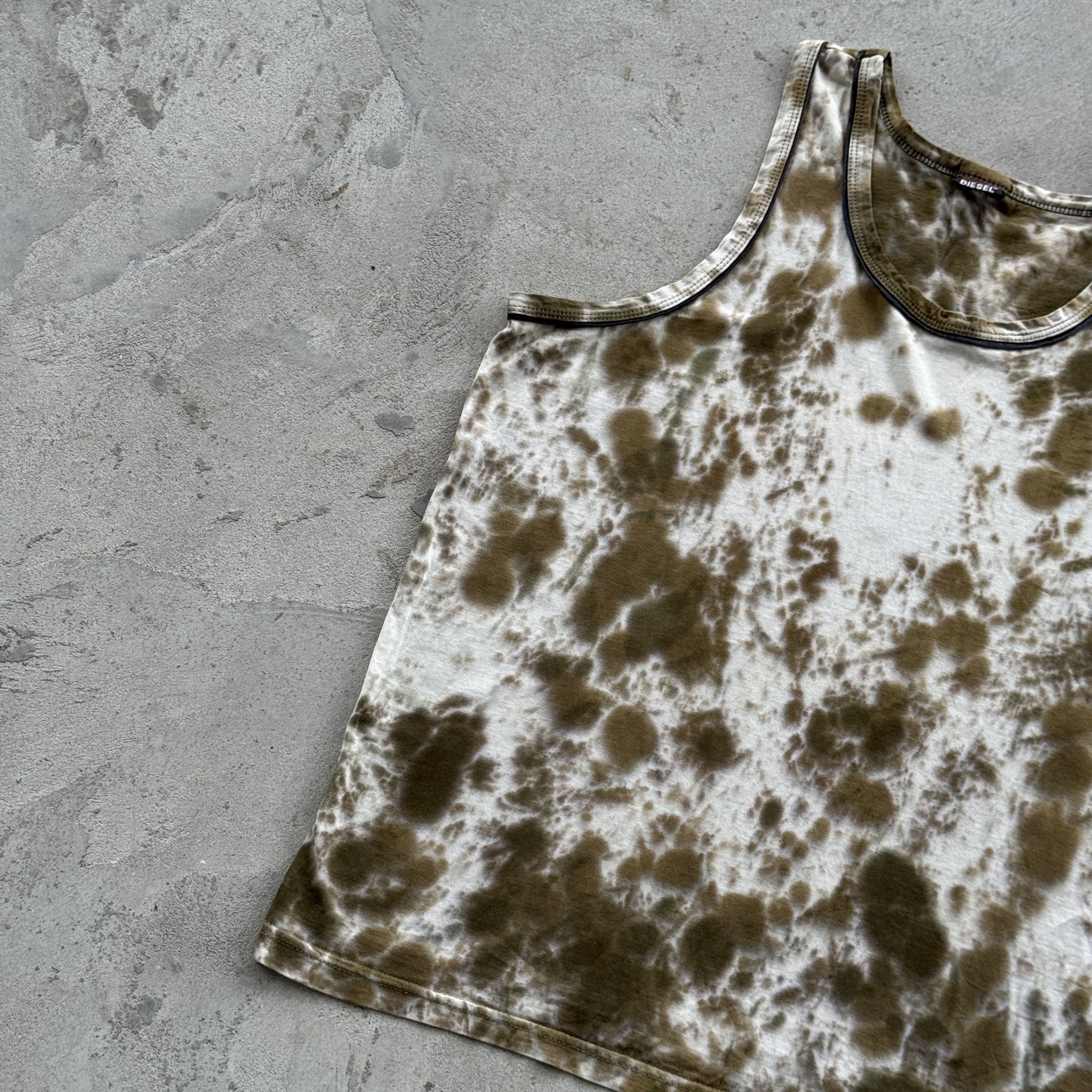 Diesel Vintage 90s Diesel Tank Top Sleeveless Tie Dye Tee Shirt Size US S / EU 44-46 / 1 - 3 Thumbnail